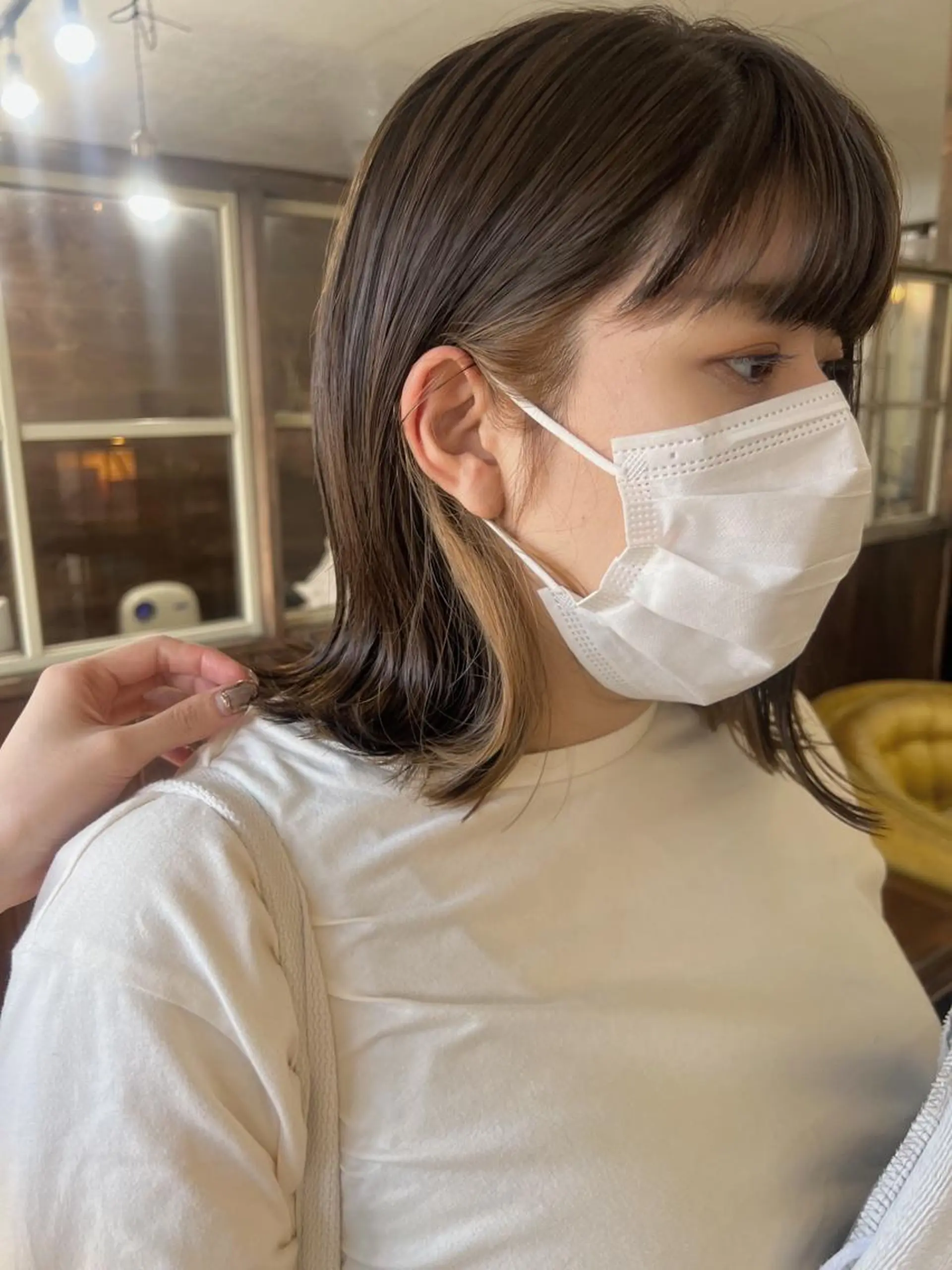 ミディアム カラー ヘアカラー miloc🫧 MOMOYOのヘアスタイル