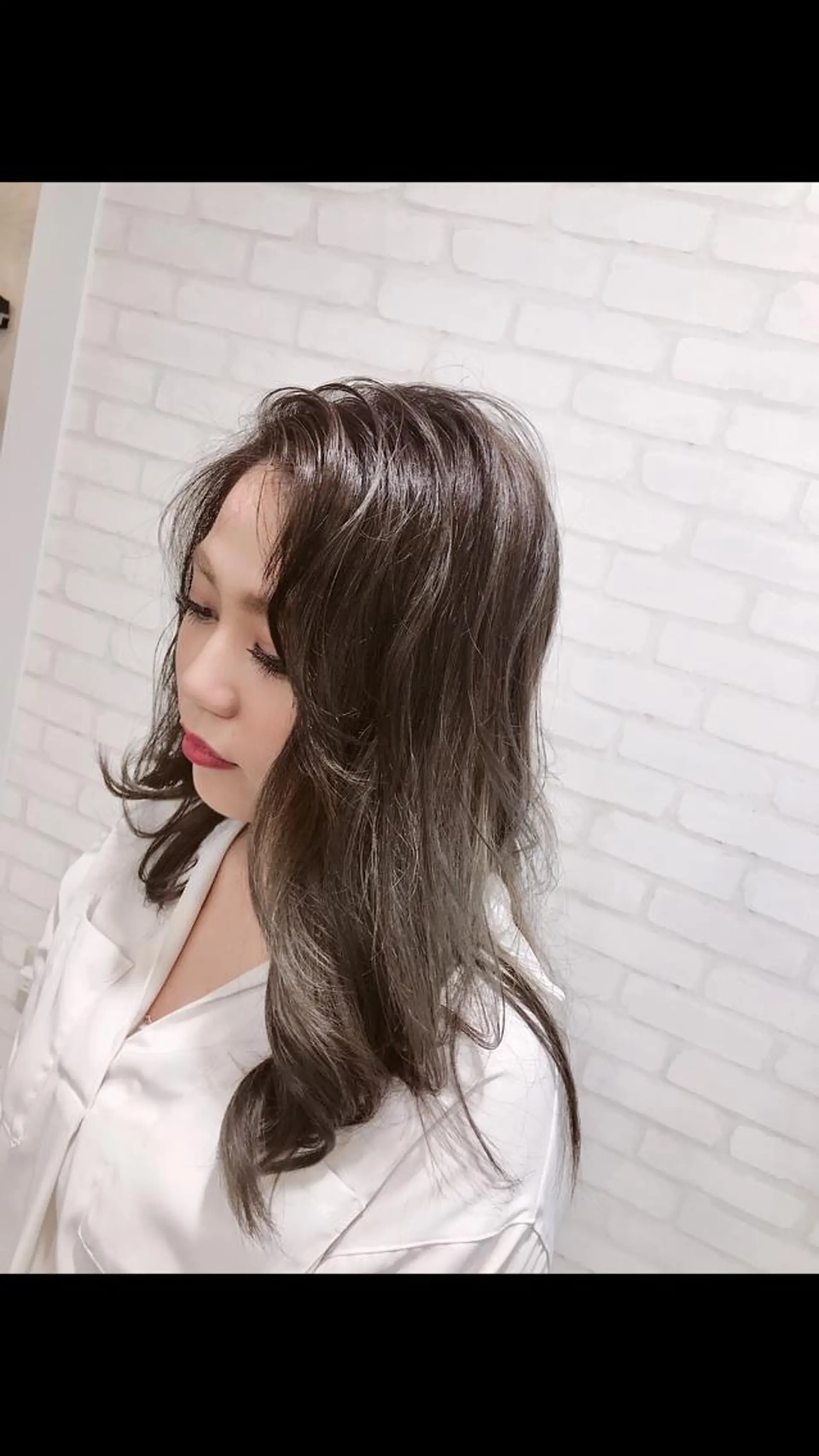 ロング ヘアカラー トリートメント Selene hair OSAKAのヘアスタイル