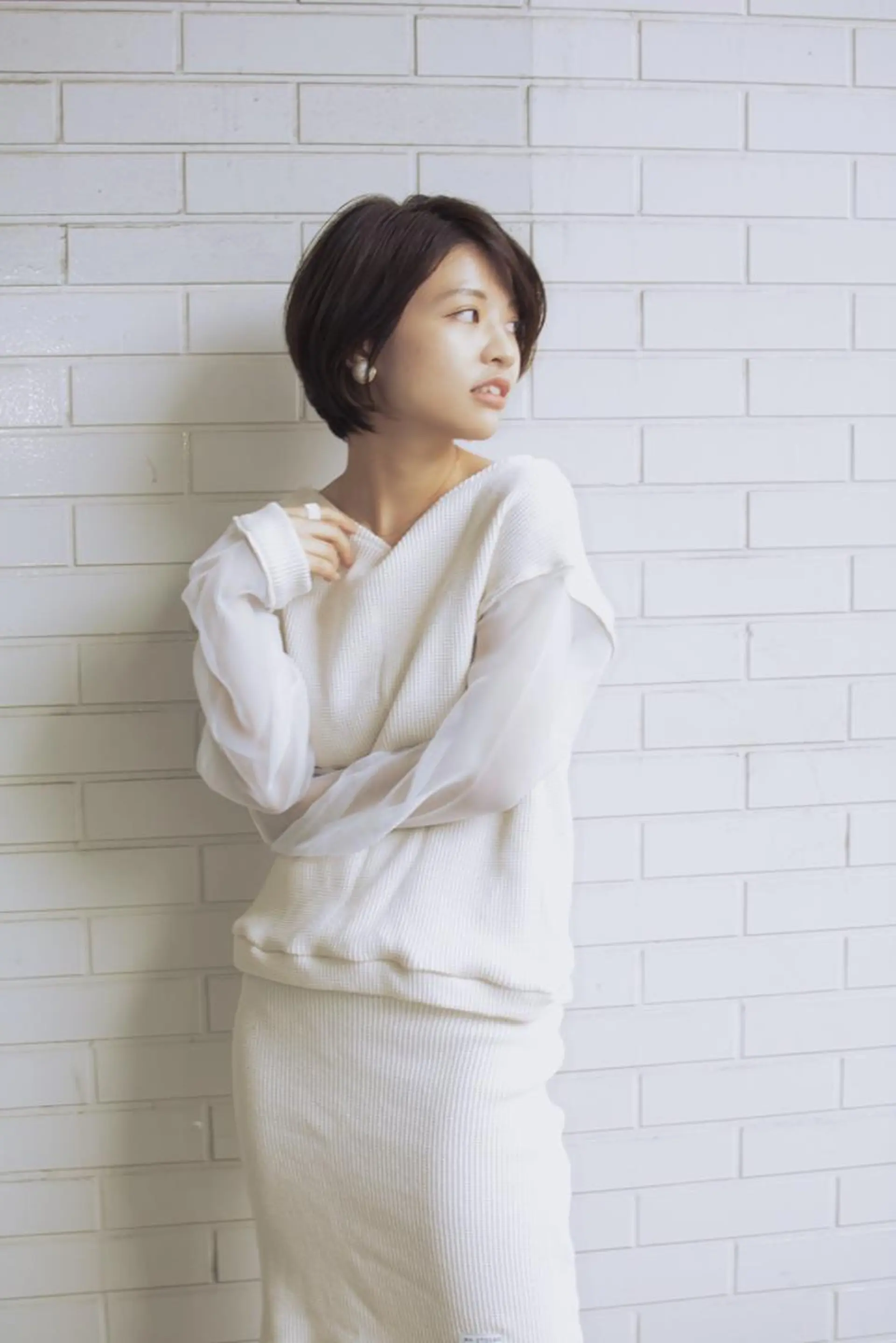 ショート カラー ショートボブ ベージュカラー ブルーカラー ブルージュ グレージュ 撮影モデル 斉藤 正敏のその他イメージ