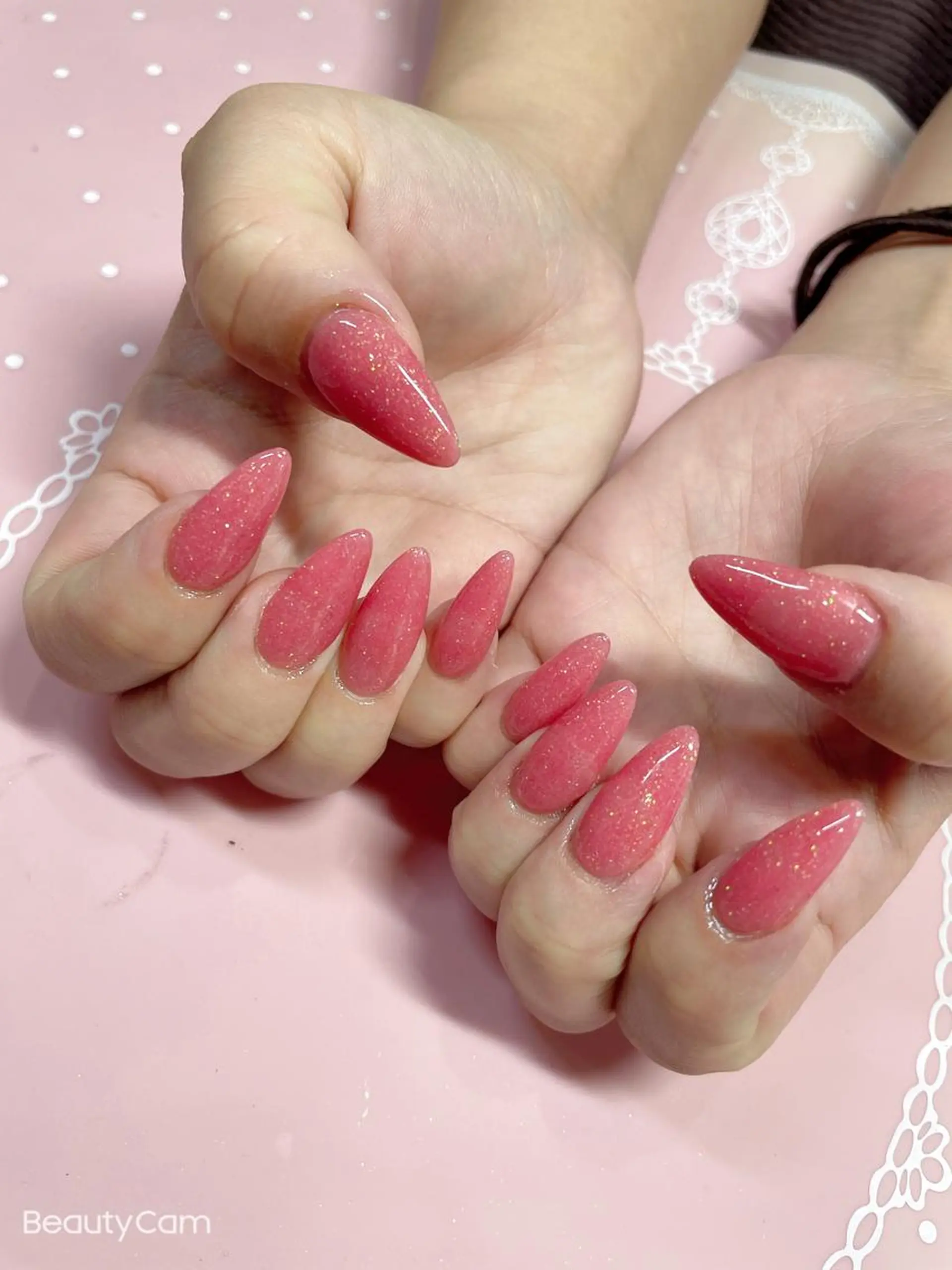 ミディアム ネイル ハンドネイル 《LB》ラブリエ Nail&eyeのマツエク・マツパデザイン