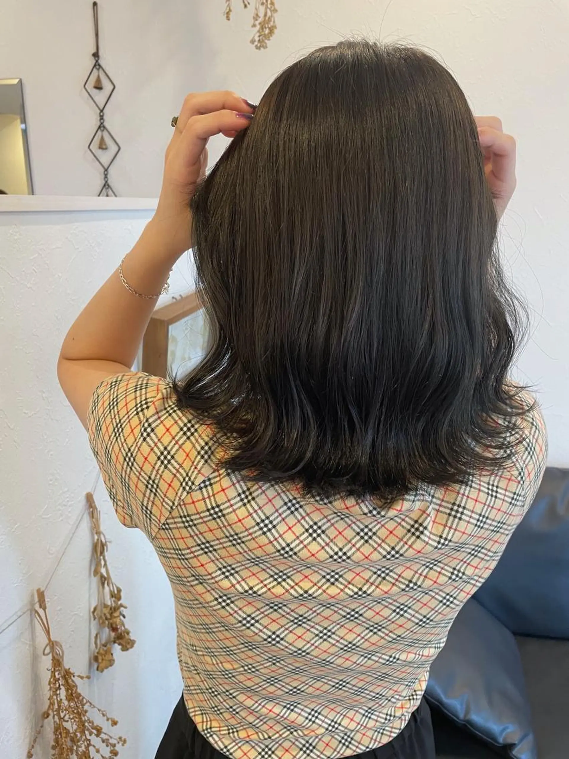 ミディアム カラー グレージュ オリーブグレージュ オリーブグレー ヘアカラー トリートメント m ā l o.🌷 サカモトマイコのヘアスタイル