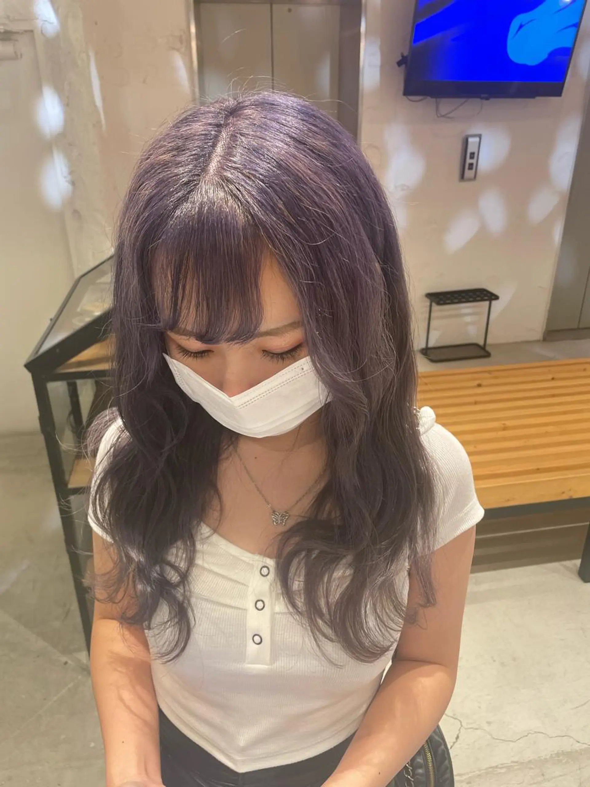 ロング カラー 艶ハイトーン👑♡ NATSUKIのヘアスタイル