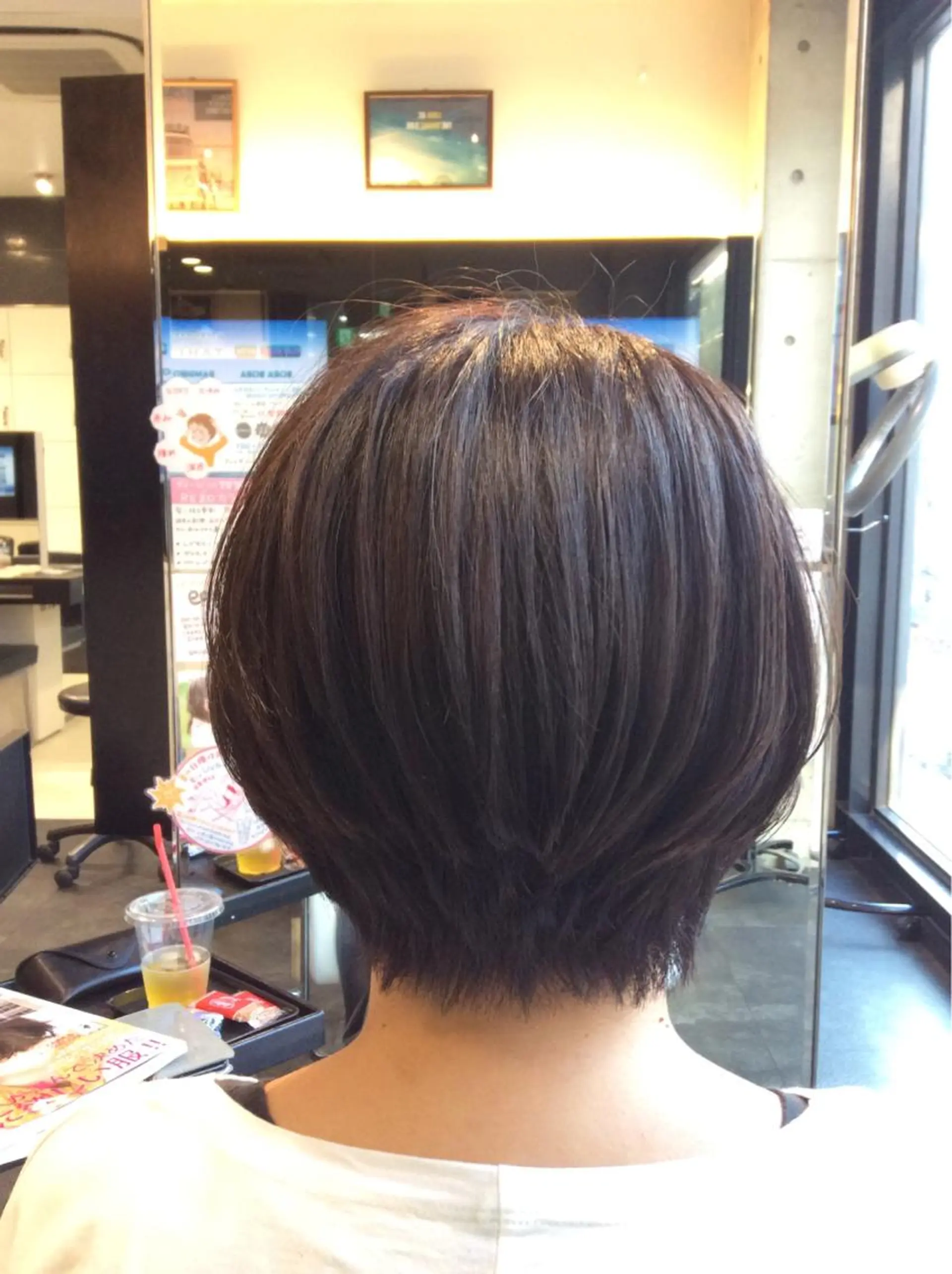 ショート ショートボブ ボブ ショートヘア カット ヘアカラー トリートメント ボブスタイル/ 透明感カラー/八幡のヘアスタイル