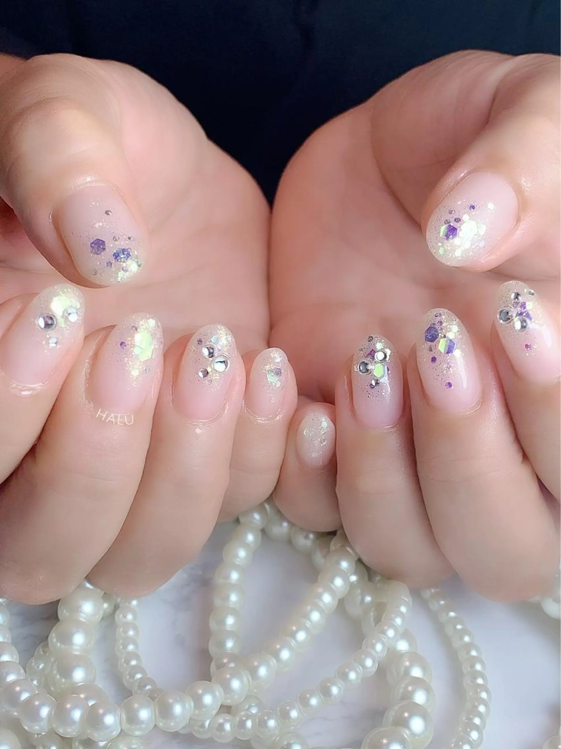 ネイル キラキラネイル HALU ハルのネイルデザイン