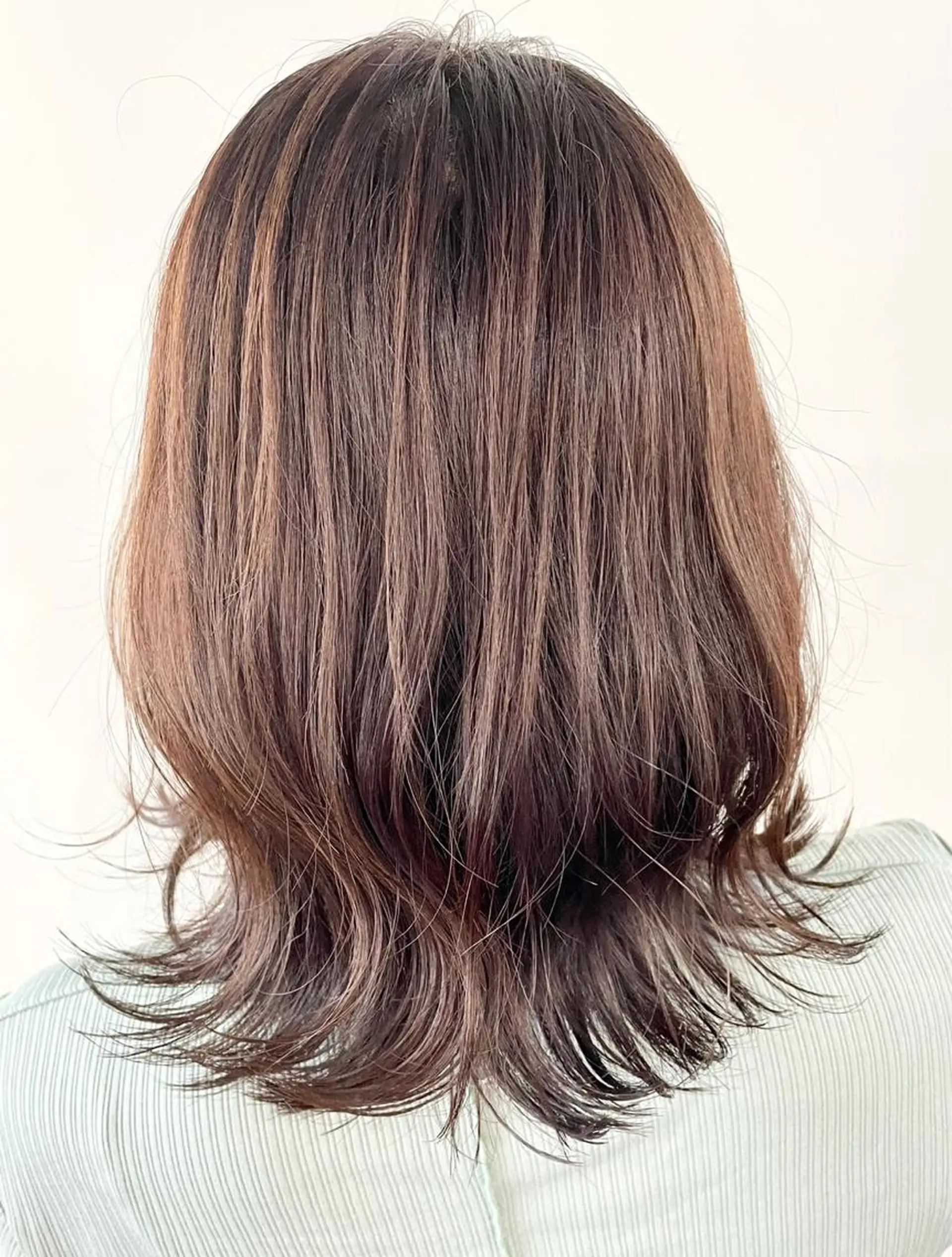 ミディアム カラー ベージュカラー 黒髪 ブリーチ ブラウンカラー ブラウンベージュ ヘアカラー トリートメント FLAGS YAMATOのヘアスタイル