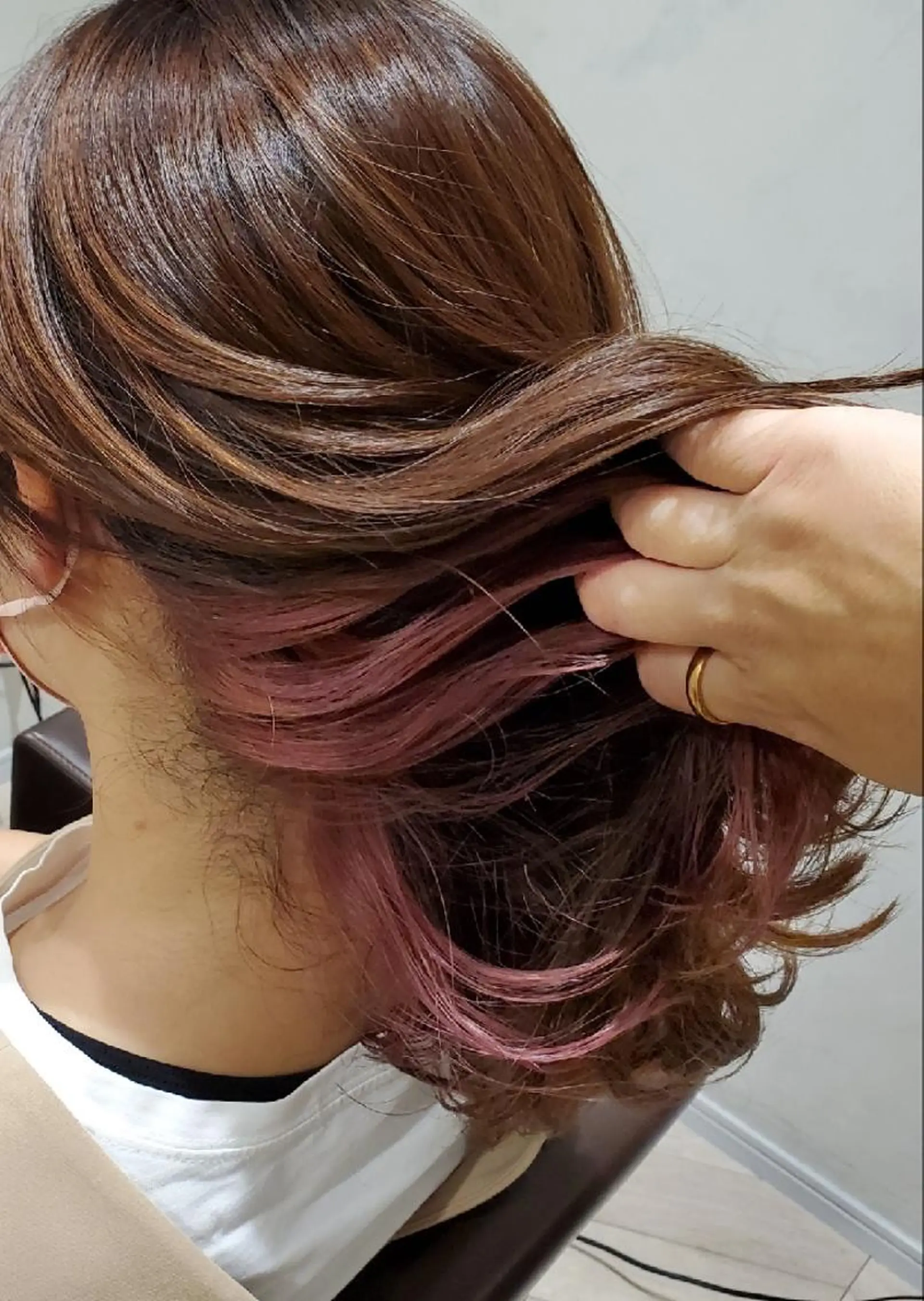 ロング カラー インナーカラー 難波/白髪ぼかし/ KAORIのヘアスタイル