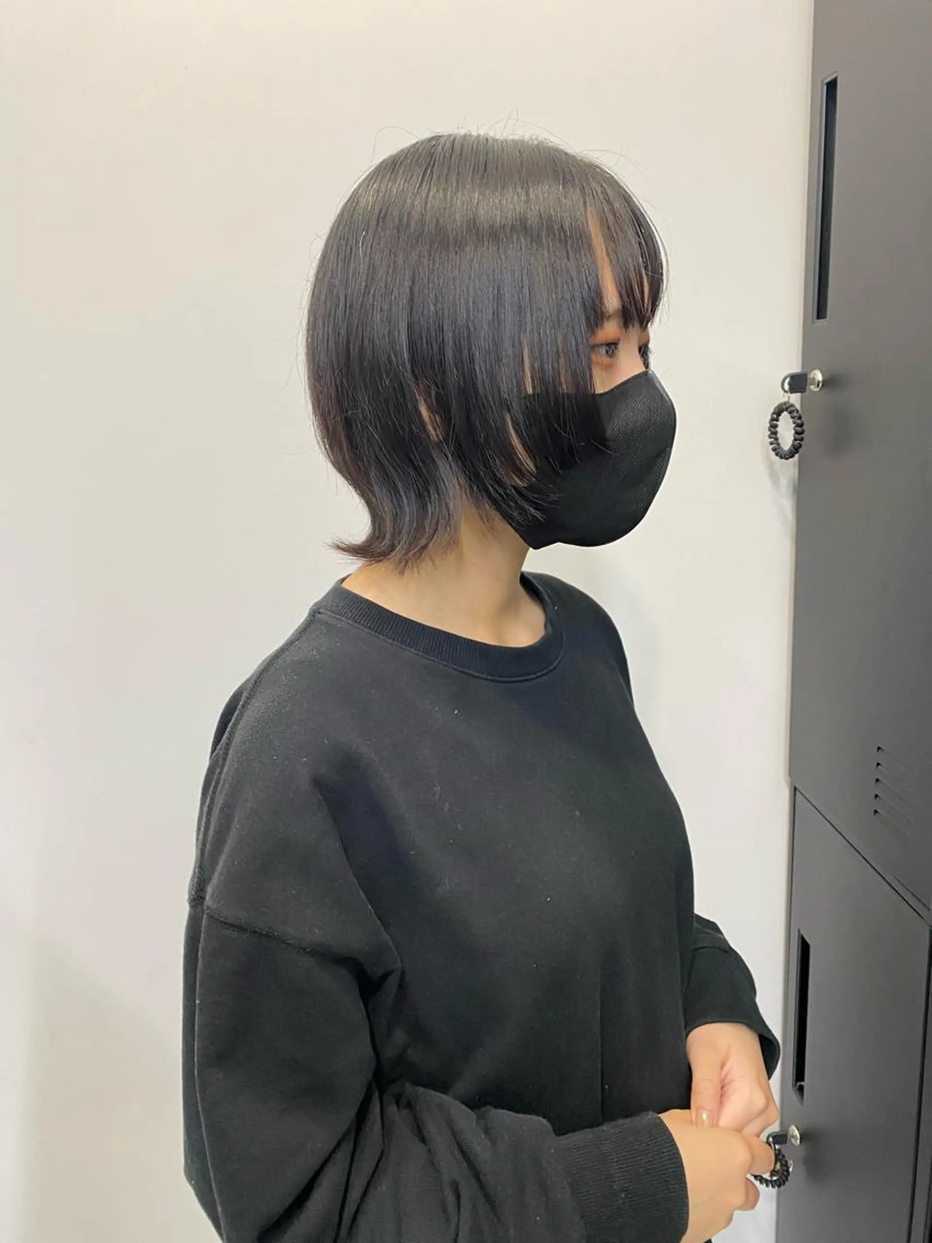 ショート 似合わせカット ウルフカット カット sunc所属・梅田l大人韓国ヘア レイヤー×艶カラーのヘアスタイル