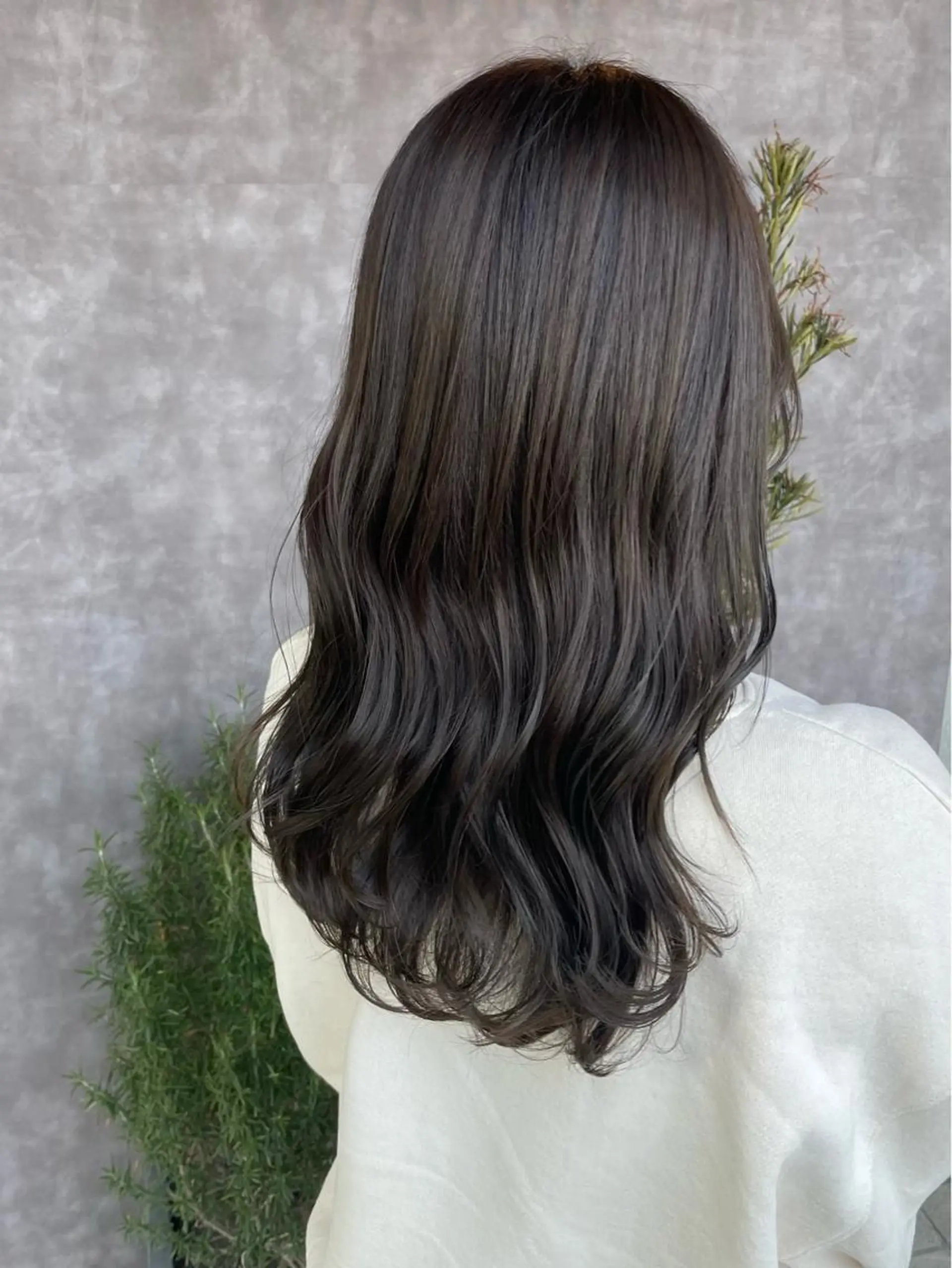 セミロング 竹田 紀美のヘアスタイル