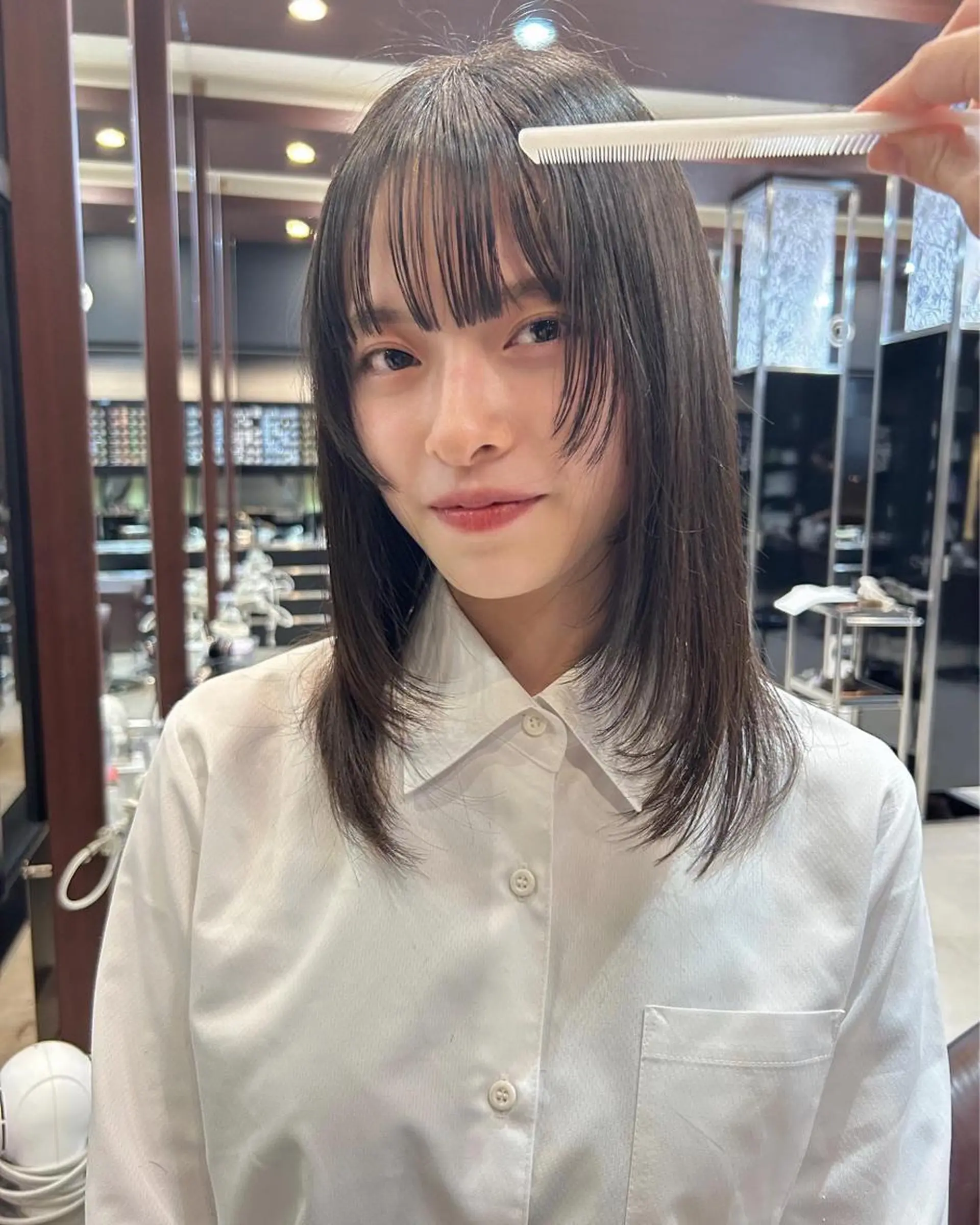 ミディアム 中本 日葵梨のヘアスタイル