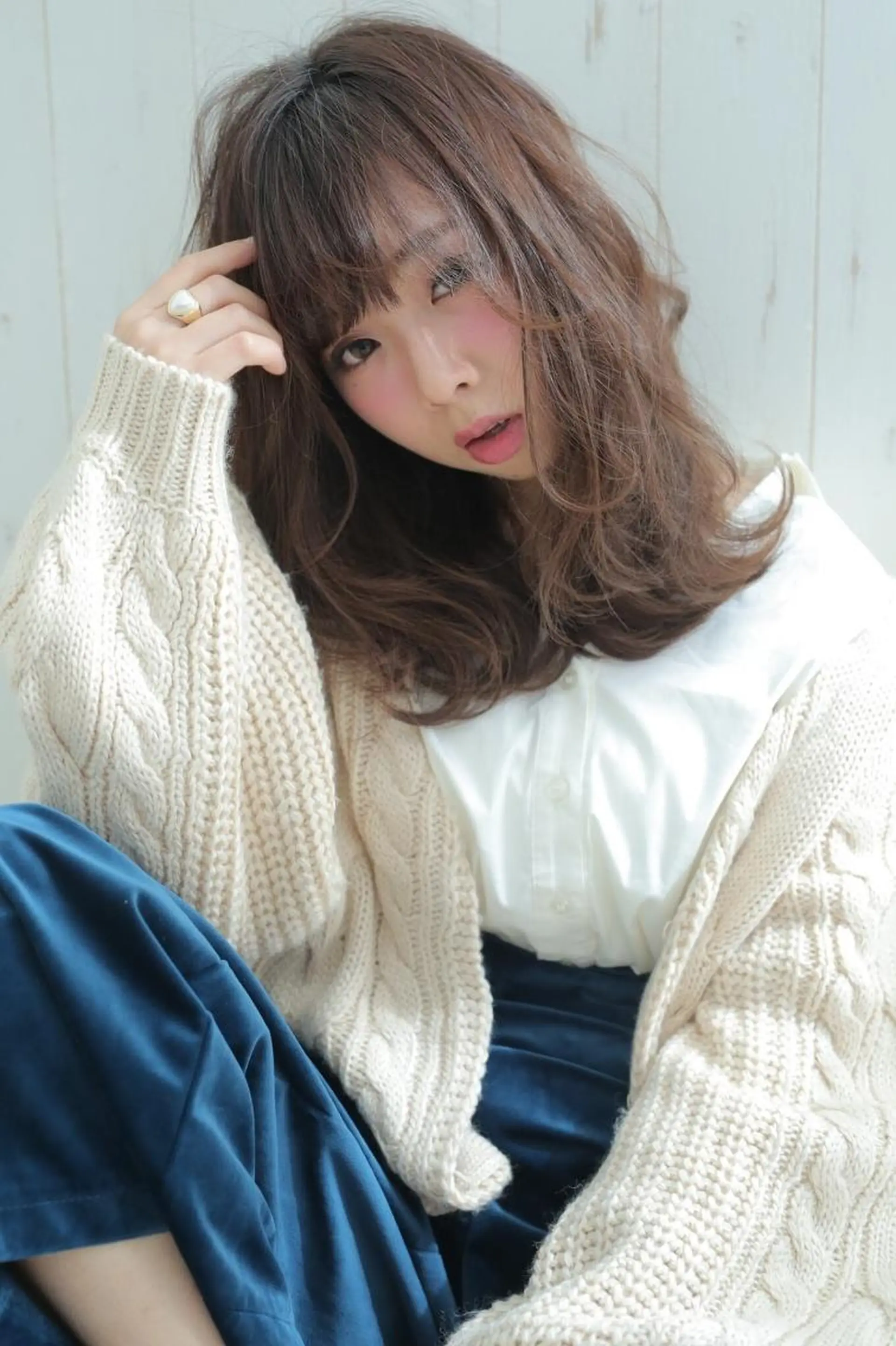 セミロング 指名支持率NO.1 スタイリストのヘアスタイル