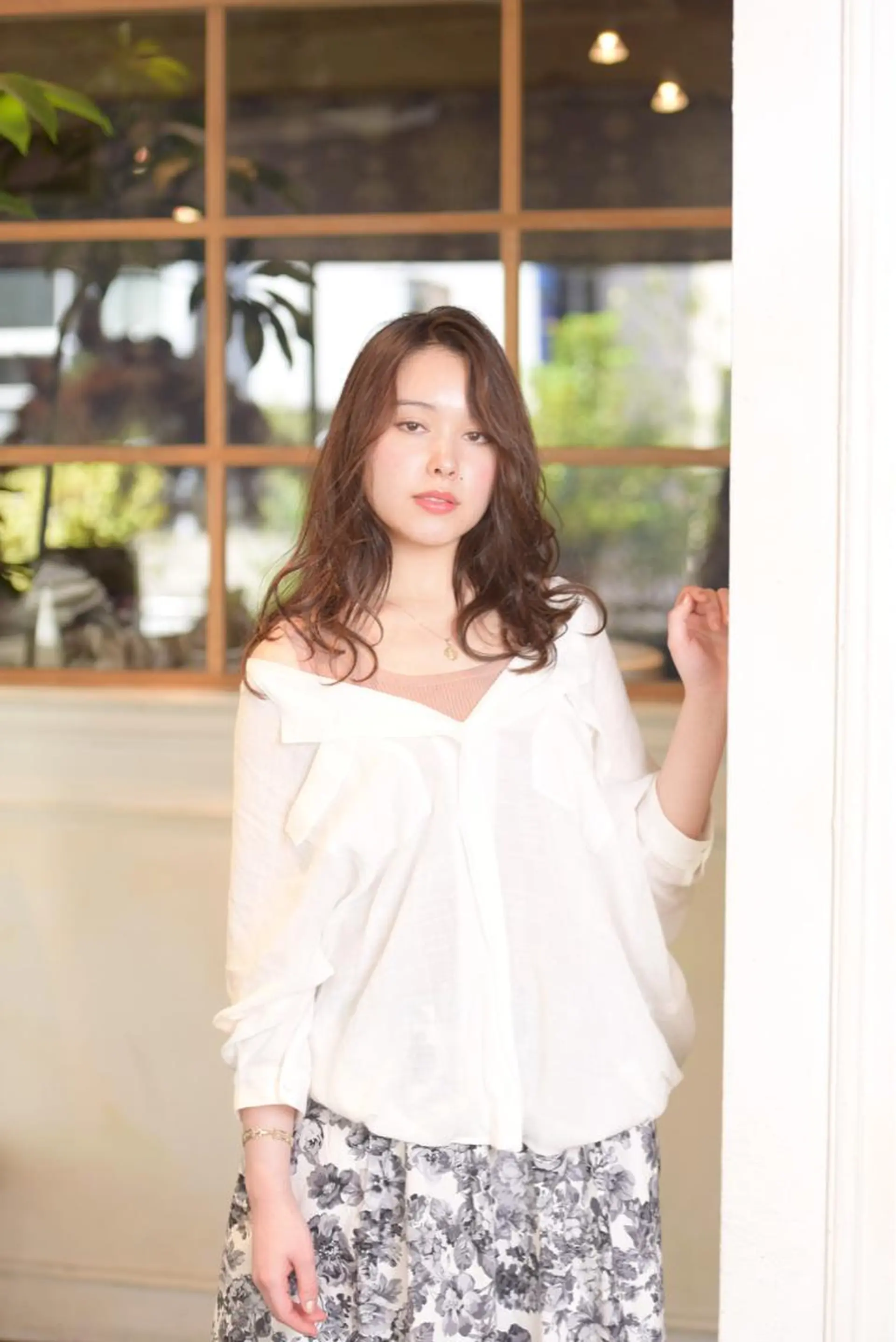 ロング ハイライト 韓国風カット/ 髪質改善 黒崎のヘアスタイル