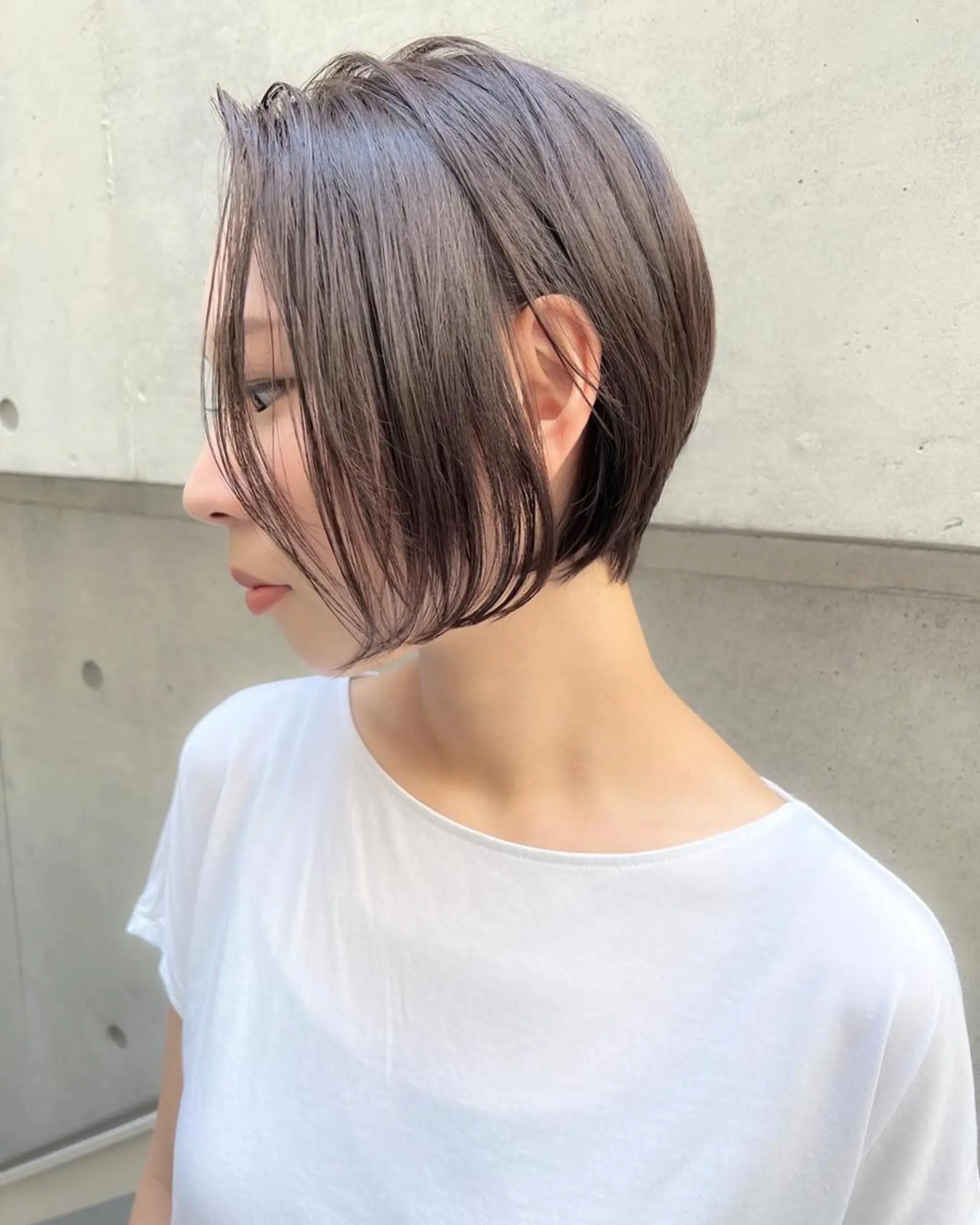 ショート カラー アディクシーカラー バレイヤージュ ブリーチ ケアブリーチ 透明感カラー カット ヘアカラー Grow by NYNY 打越裕樹のヘアスタイル