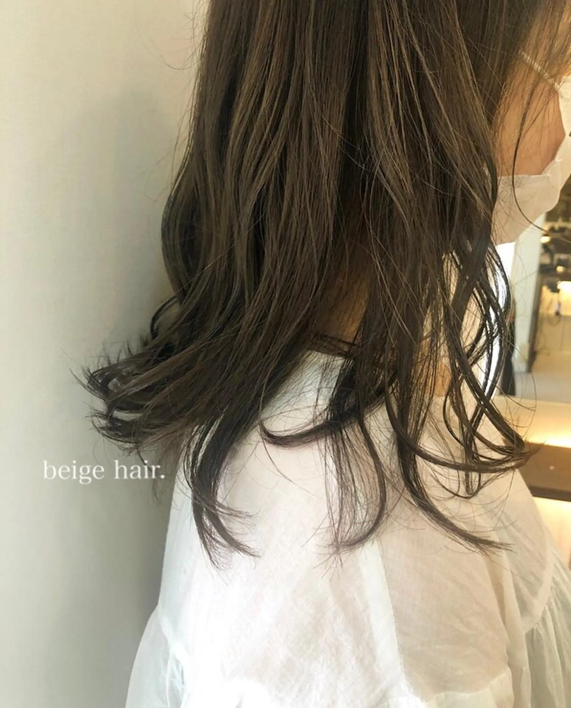 セミロング カラー ベージュカラー ラベンダーカラー TO C所属・ボブ/ミディアム RIONAのヘアスタイル