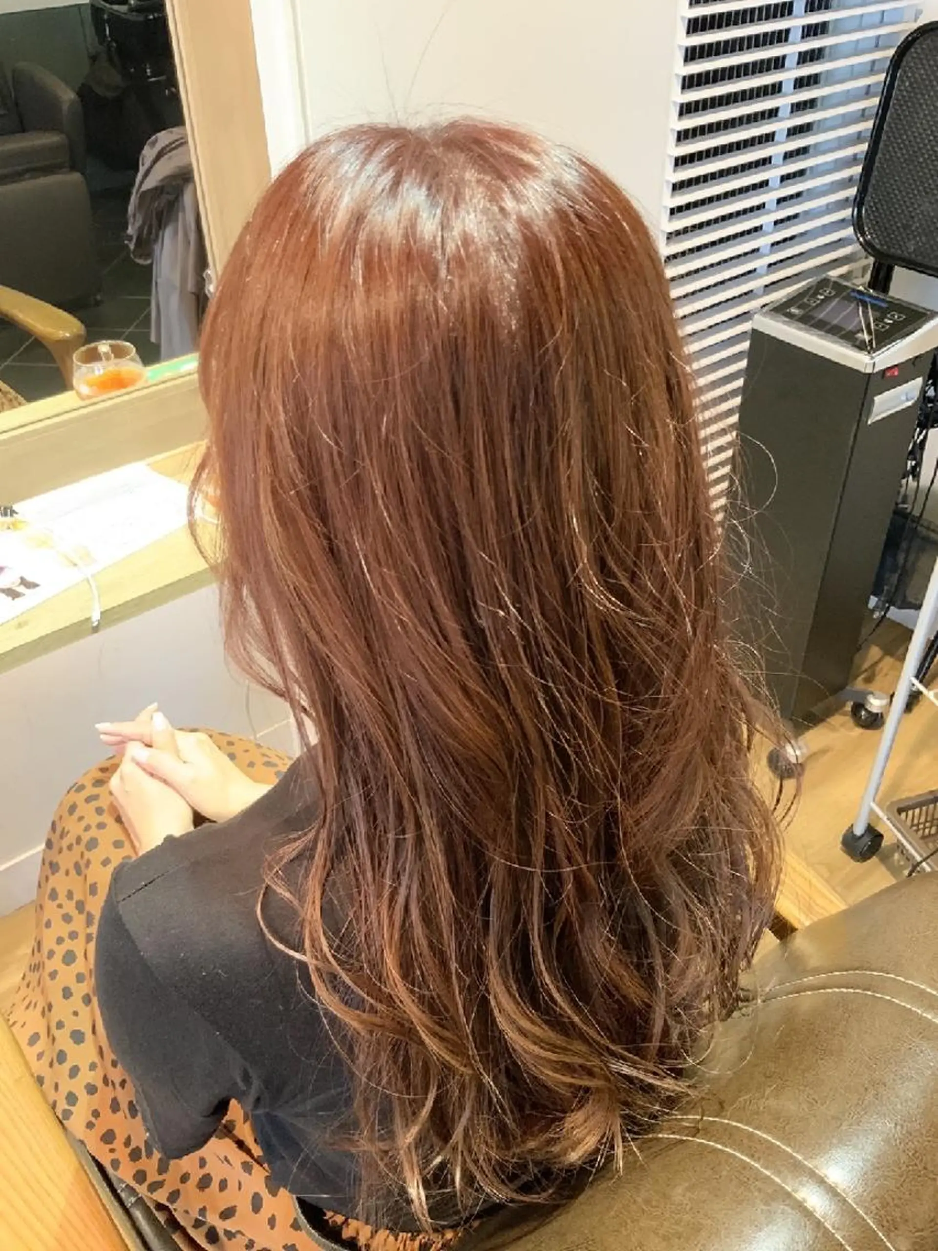 カラー ピンクカラー 堀 望美のヘアスタイル