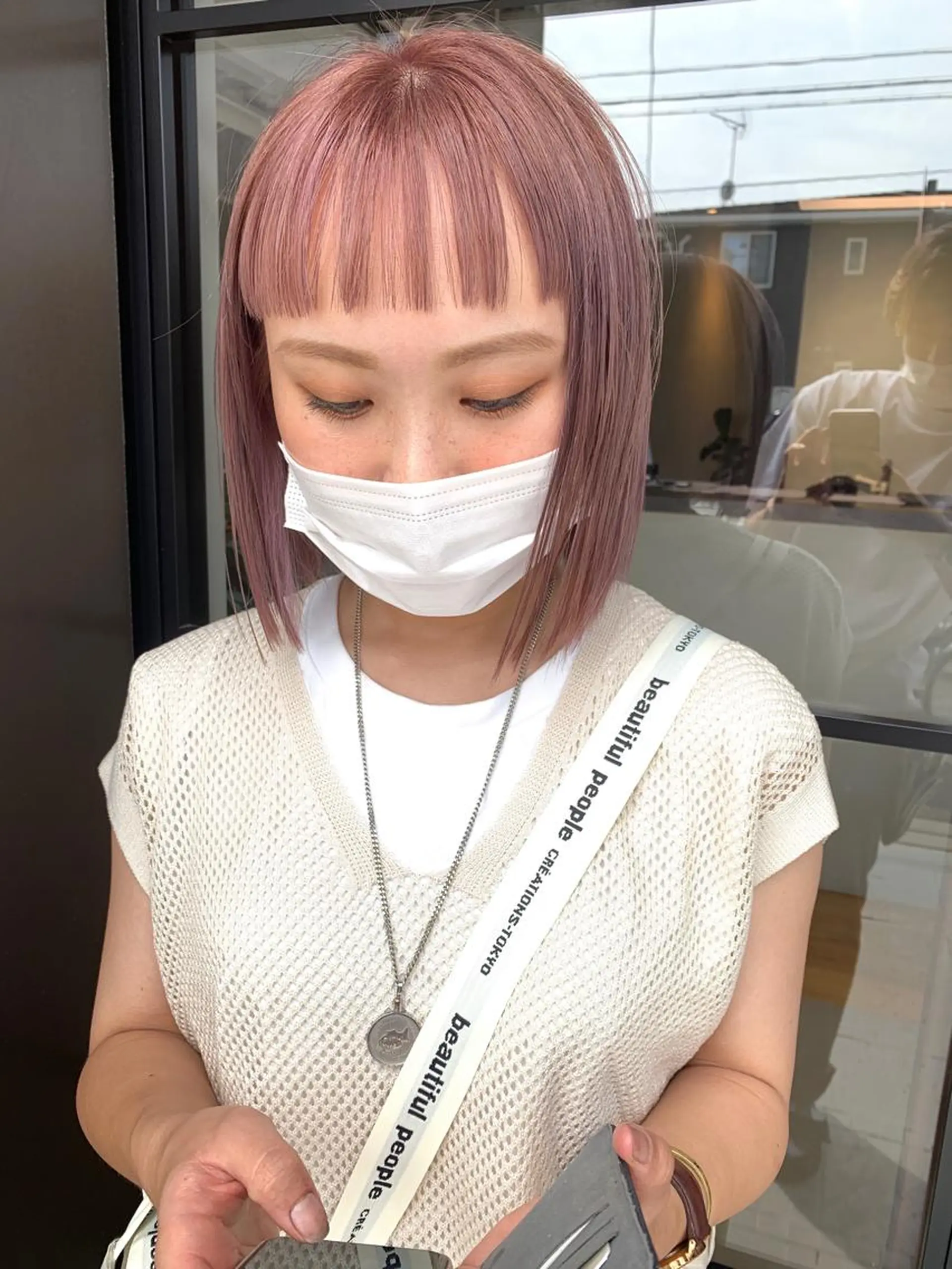 カラー アカリ /パーマスタイルのヘアスタイル