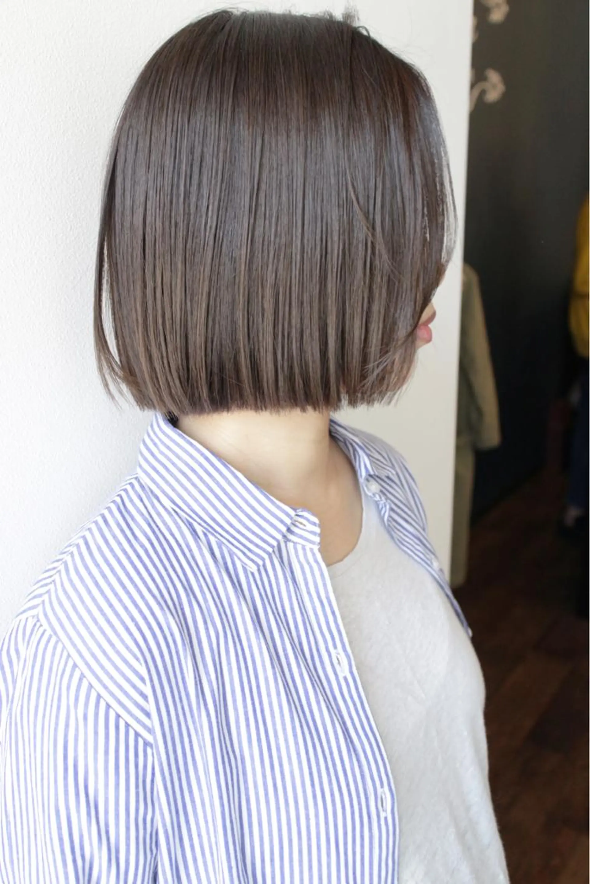 ショート カラー 切りっぱなしボブ ボブ 外国人風カラー カット 縮毛矯正 トリートメント Croix   Hair所属・吉本 知弘のヘアスタイル