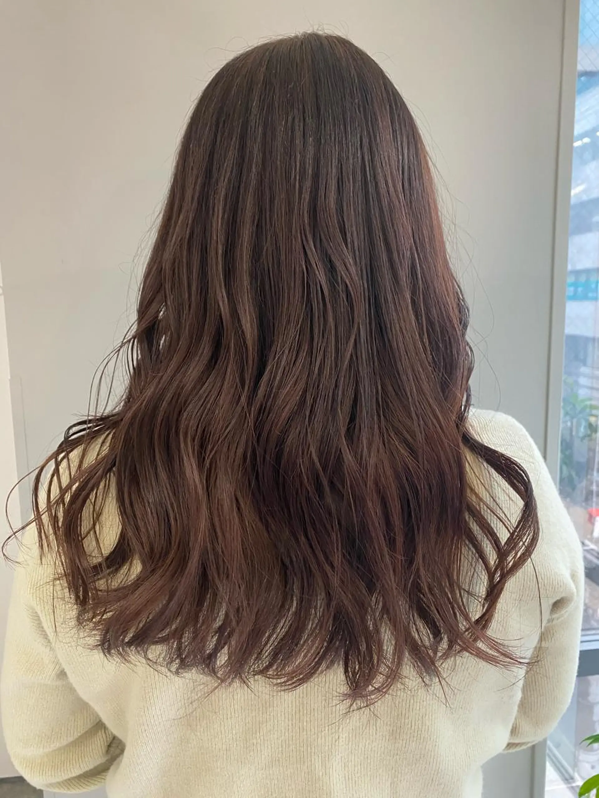 セミロング カラー ヘアアレンジ ブラウンカラー ピンクカラー ピンクブラウン ボブ /ニュアンス/ satomi🧸💖のヘアスタイル