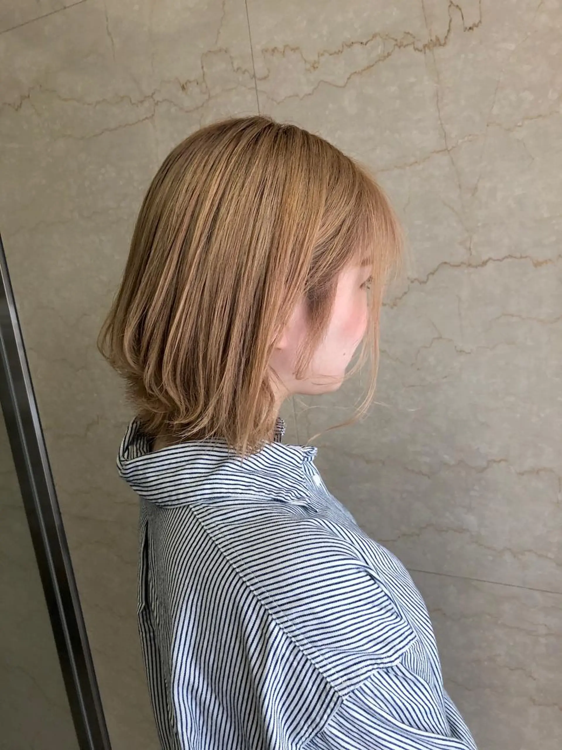 ミディアム キノシタ ナオユキのヘアスタイル
