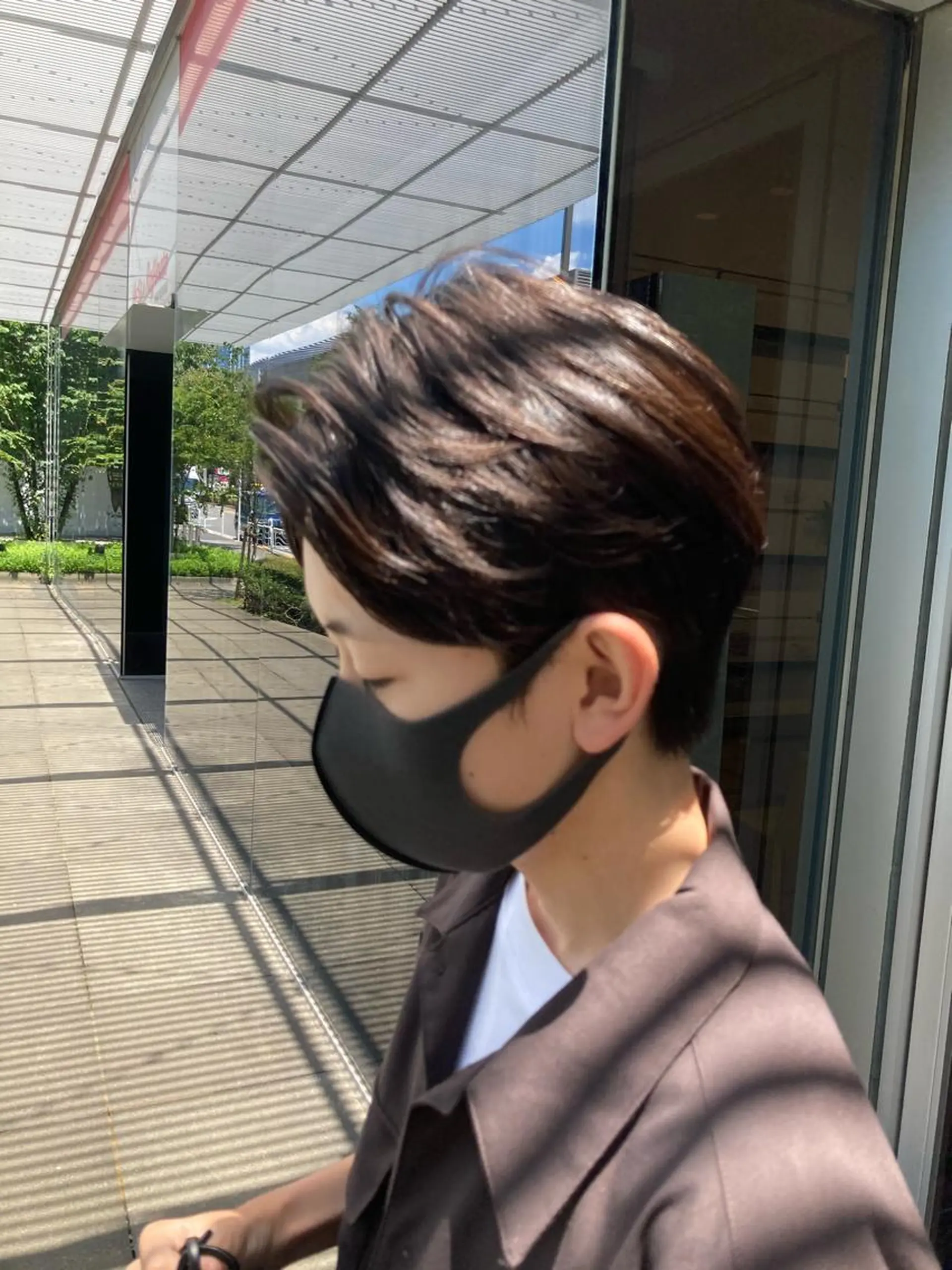 ショート パーマ メンズ センターパート カット シャルマン銀座店所属・🌟東銀座マンツーマ ン🌟タカナシのヘアスタイル