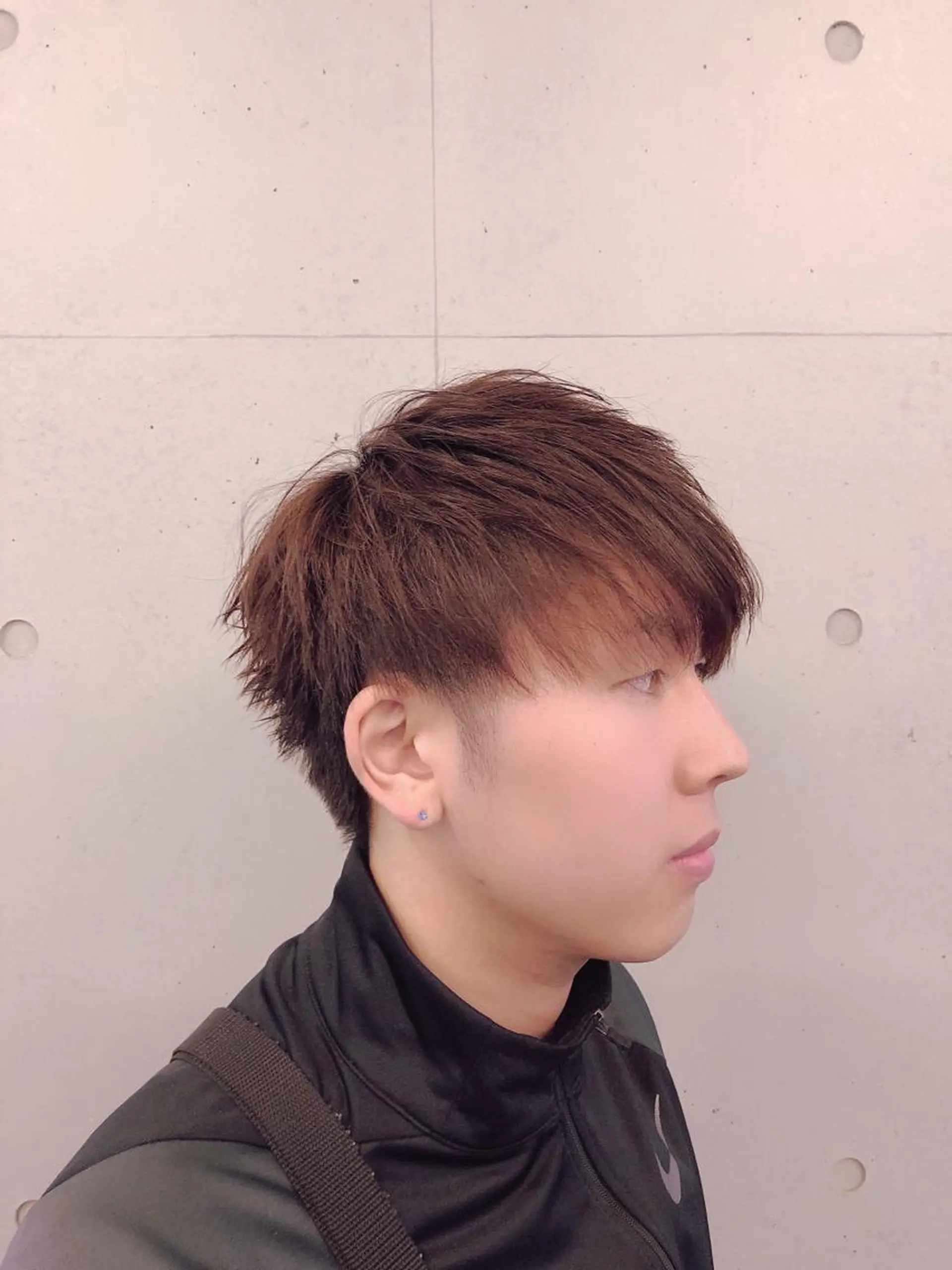 ショート メンズ マッシュ ツーブロック カット ヘアカラー メンズサロン/戸塚駅 東口3分/冨田大輝のヘアスタイル