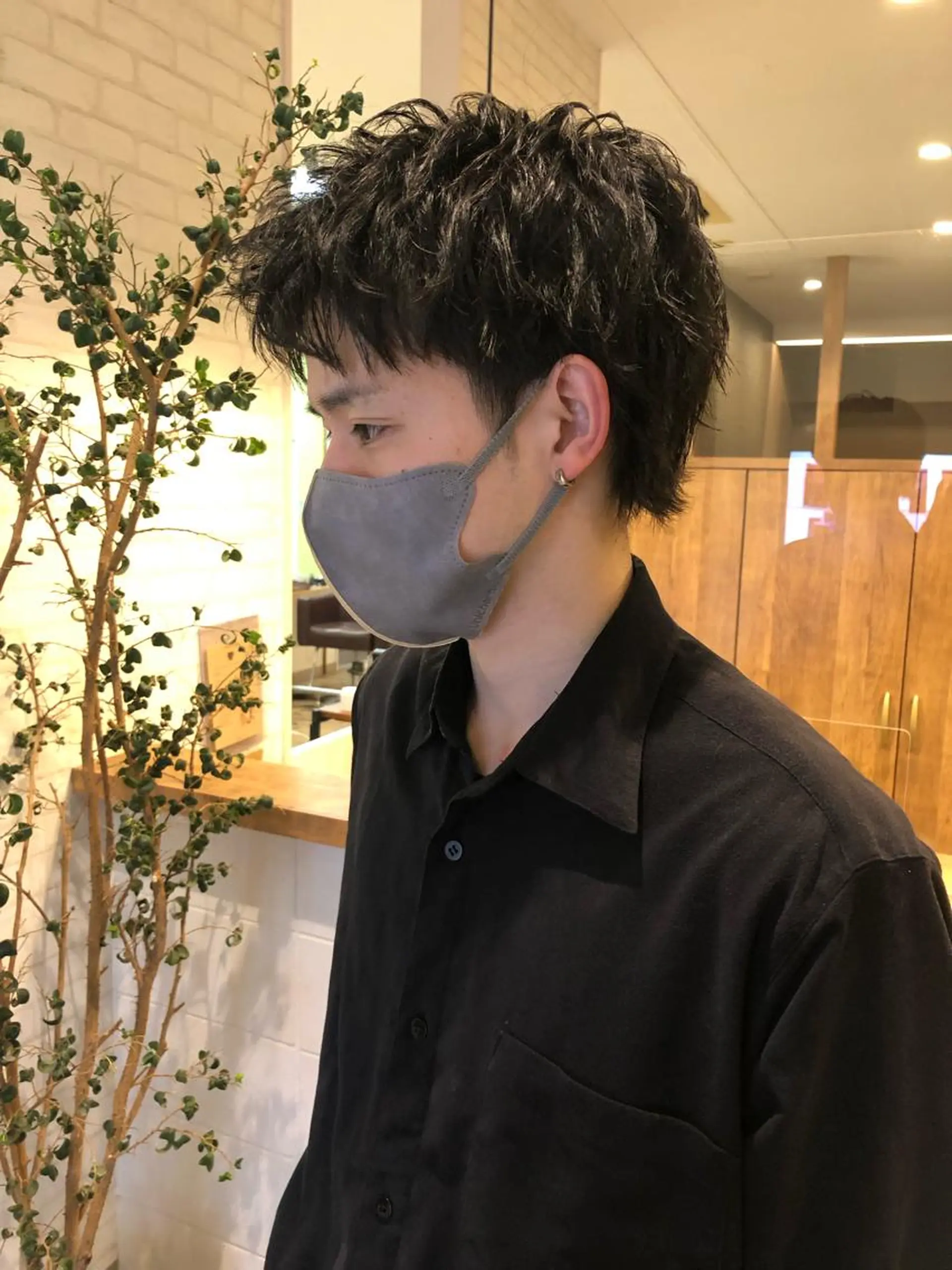 ショート カラー パーマ ヘアアレンジ メンズ ❣️倉敷❣️美髪 カラー能登一成のヘアスタイル