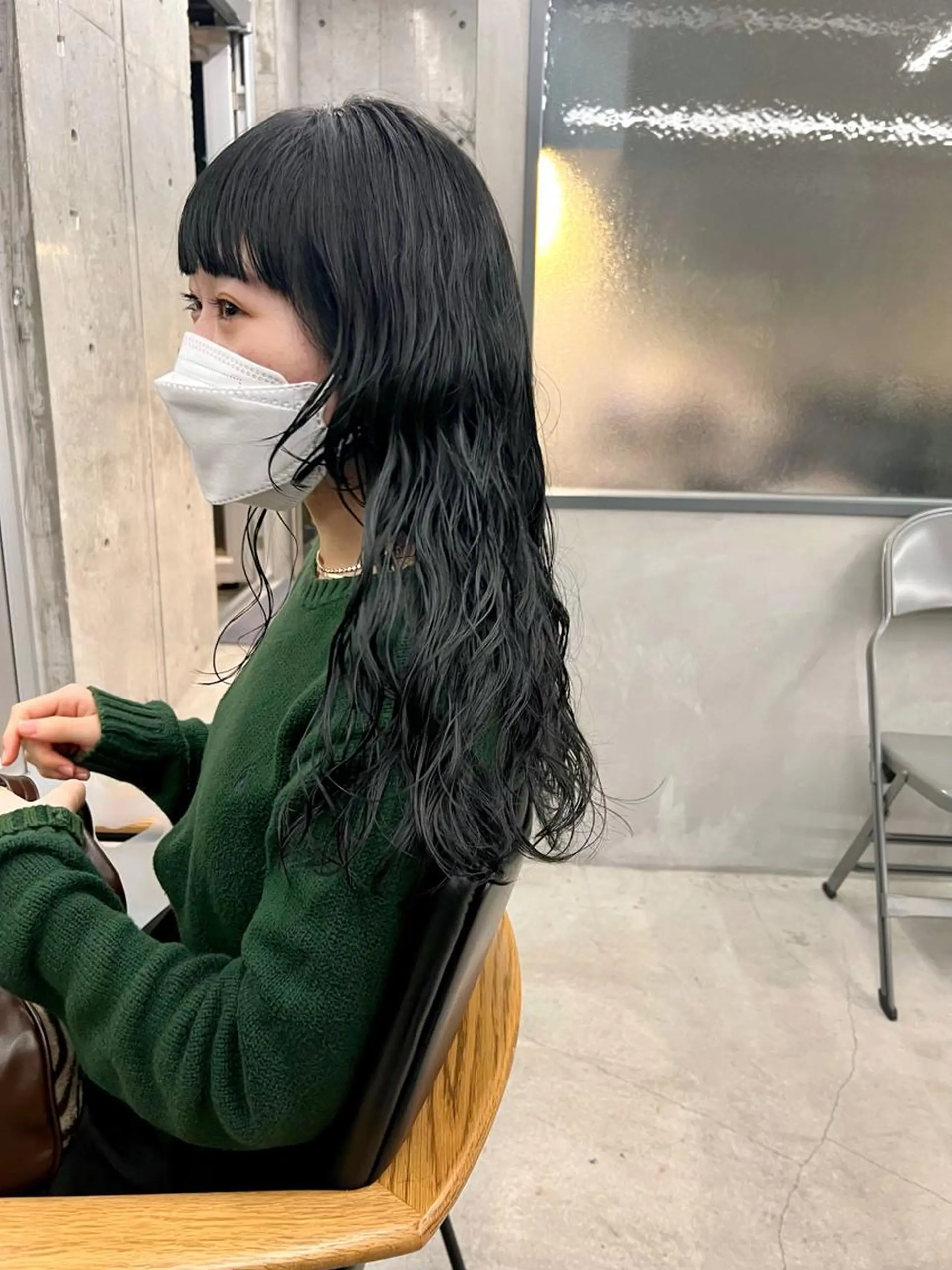 セミロング パーマ セミロングパーマ 顔周りカット レイヤーカット sakoda shunkiのヘアスタイル