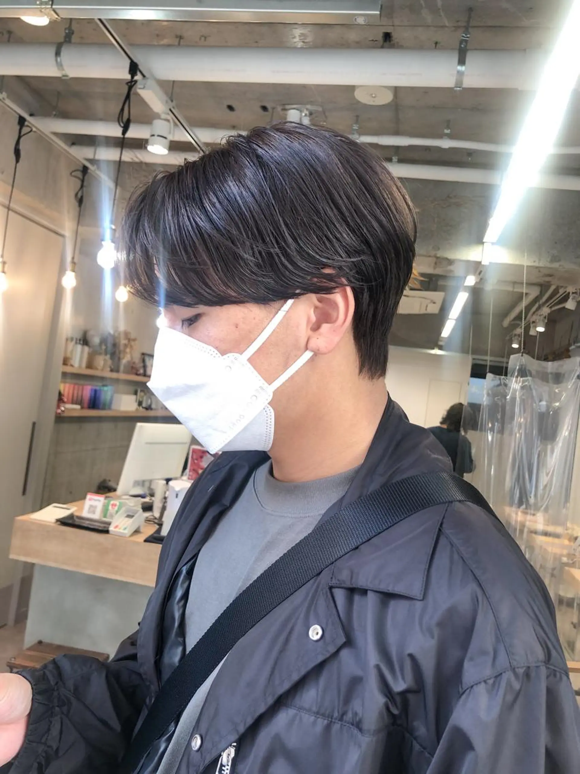 メンズ rii-🩰 トレンド韓国ヘアのヘアスタイル