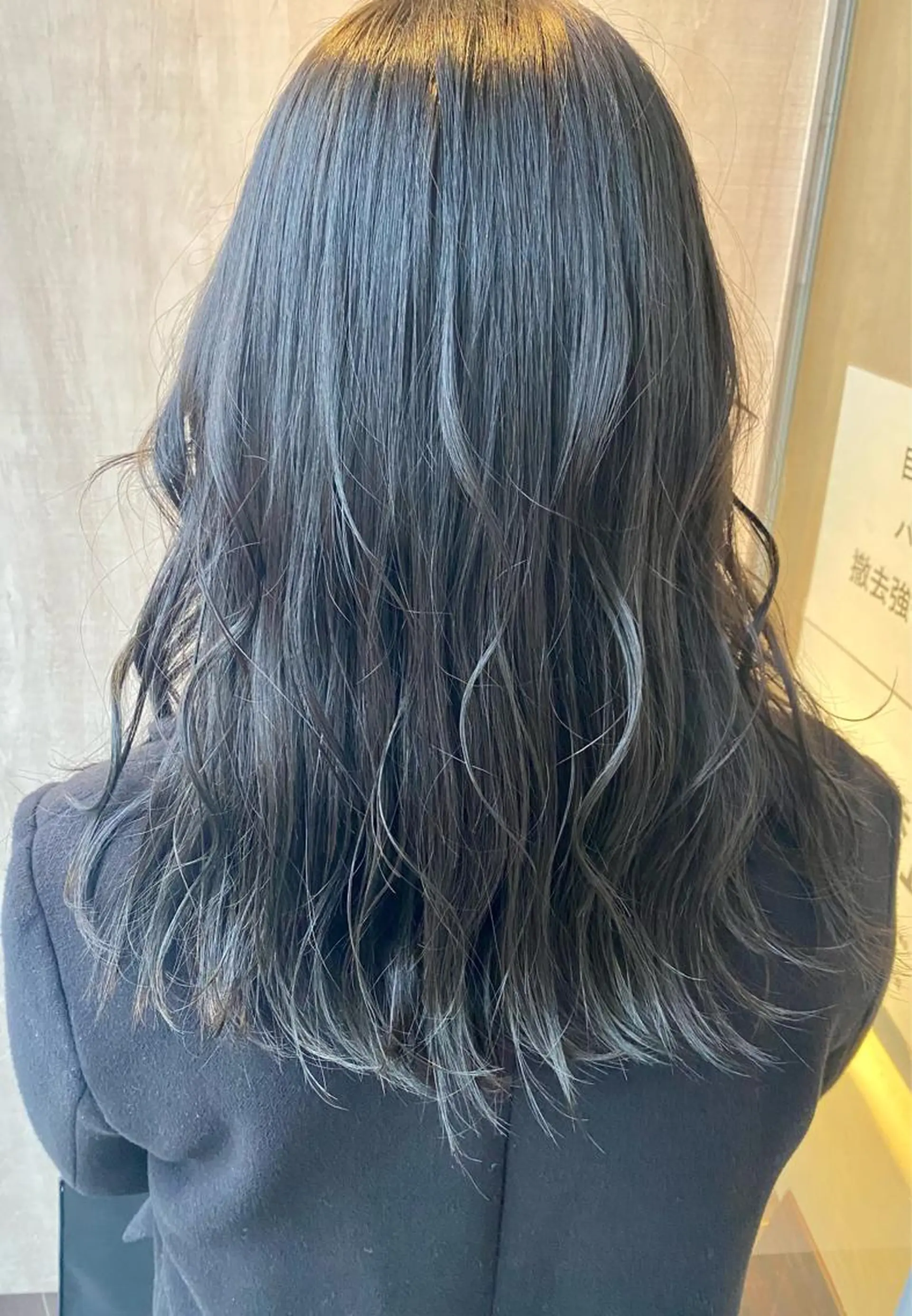 セミロング カラー イルミナカラー 塩谷黎✨ブリーチ無W カラーメンズパーマ✨のヘアスタイル