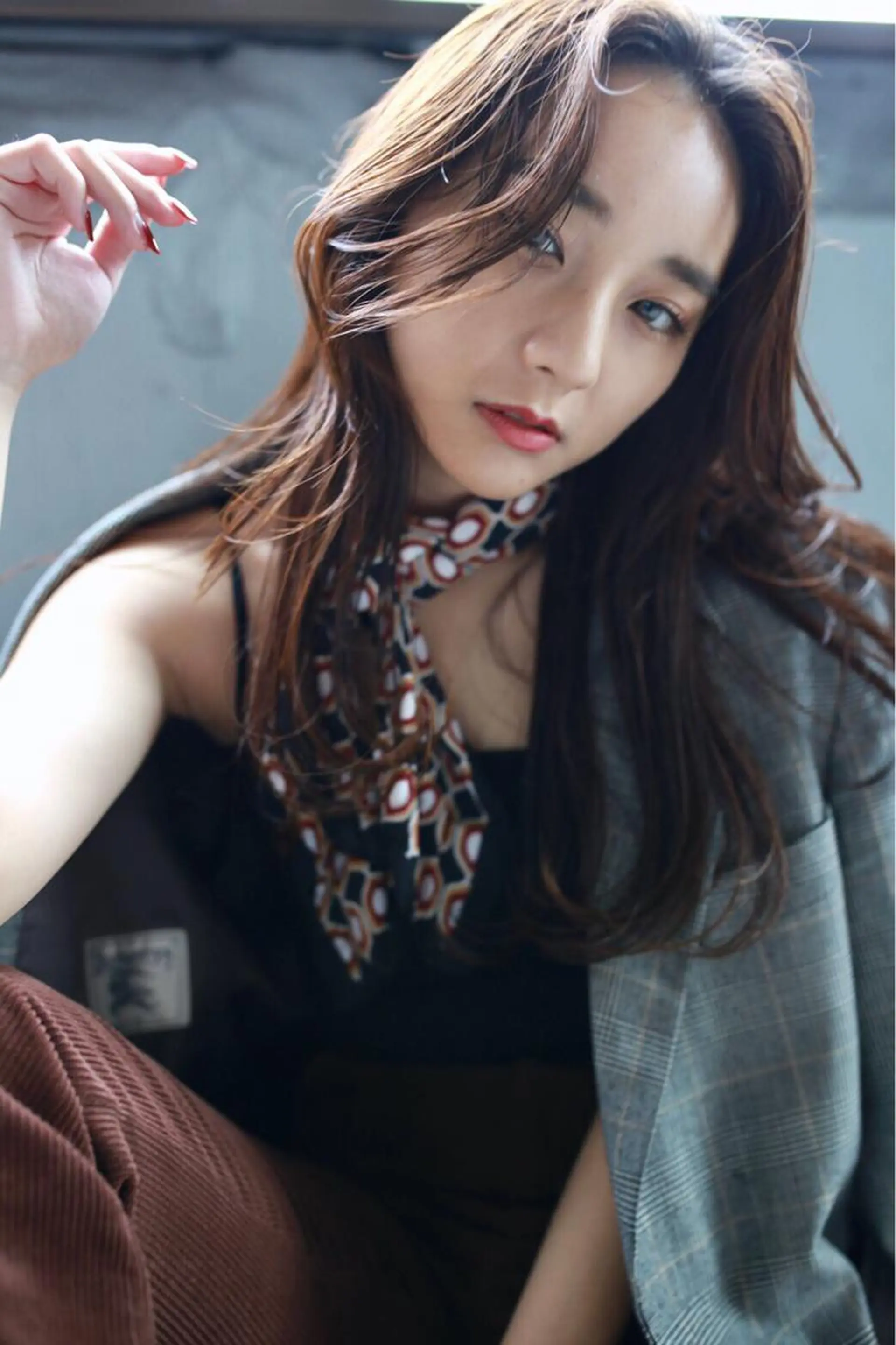 セミロング カラー パーマ 💘透明感カラー💘 沖本 将宏のヘアスタイル