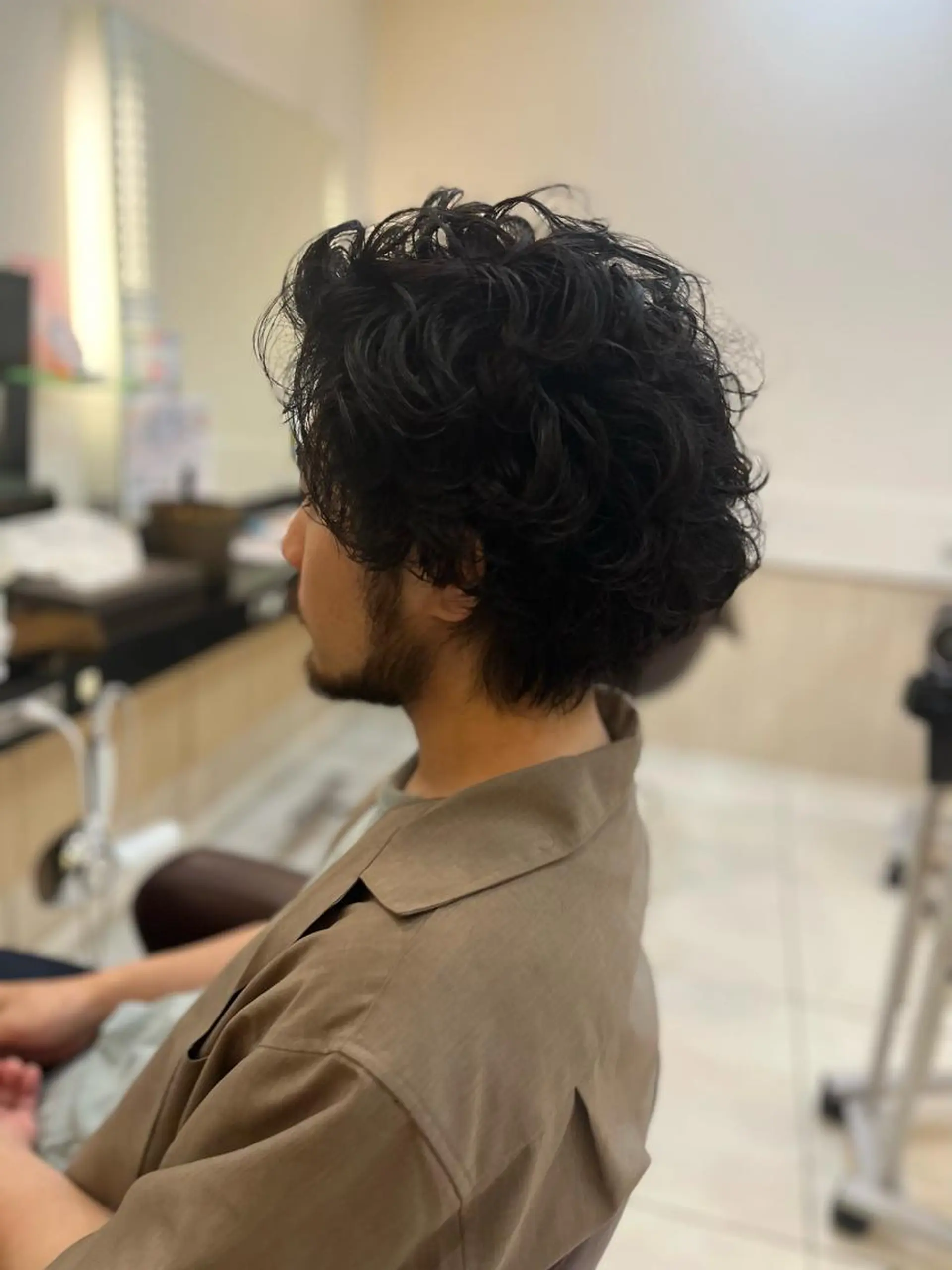 ショート パーマ メンズ カット パーマ トータルビューティー K:R鶴川のヘアスタイル