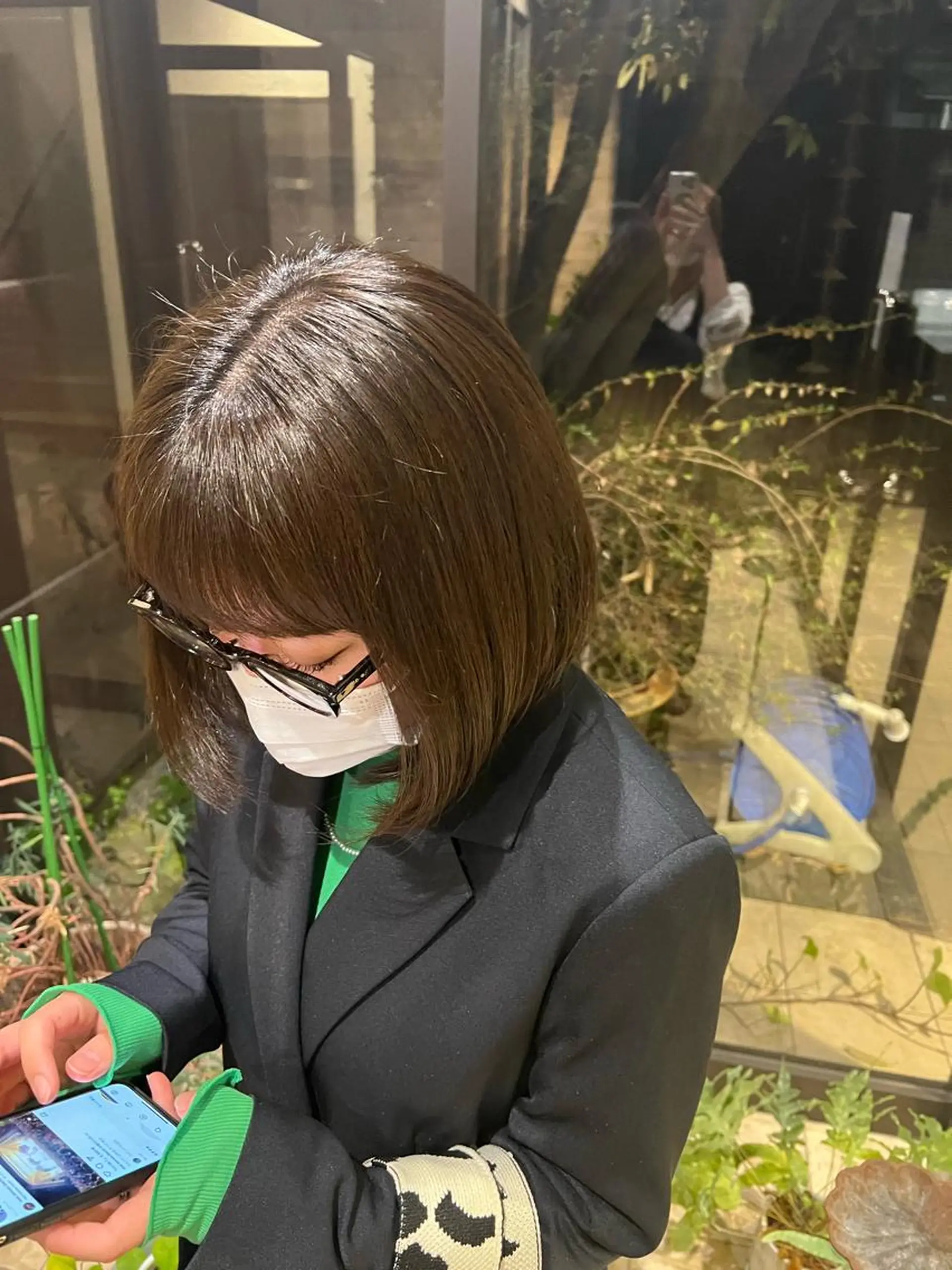 ミディアム ヤマダレナ/個室/ 透明感艶カラー😽✨のヘアスタイル