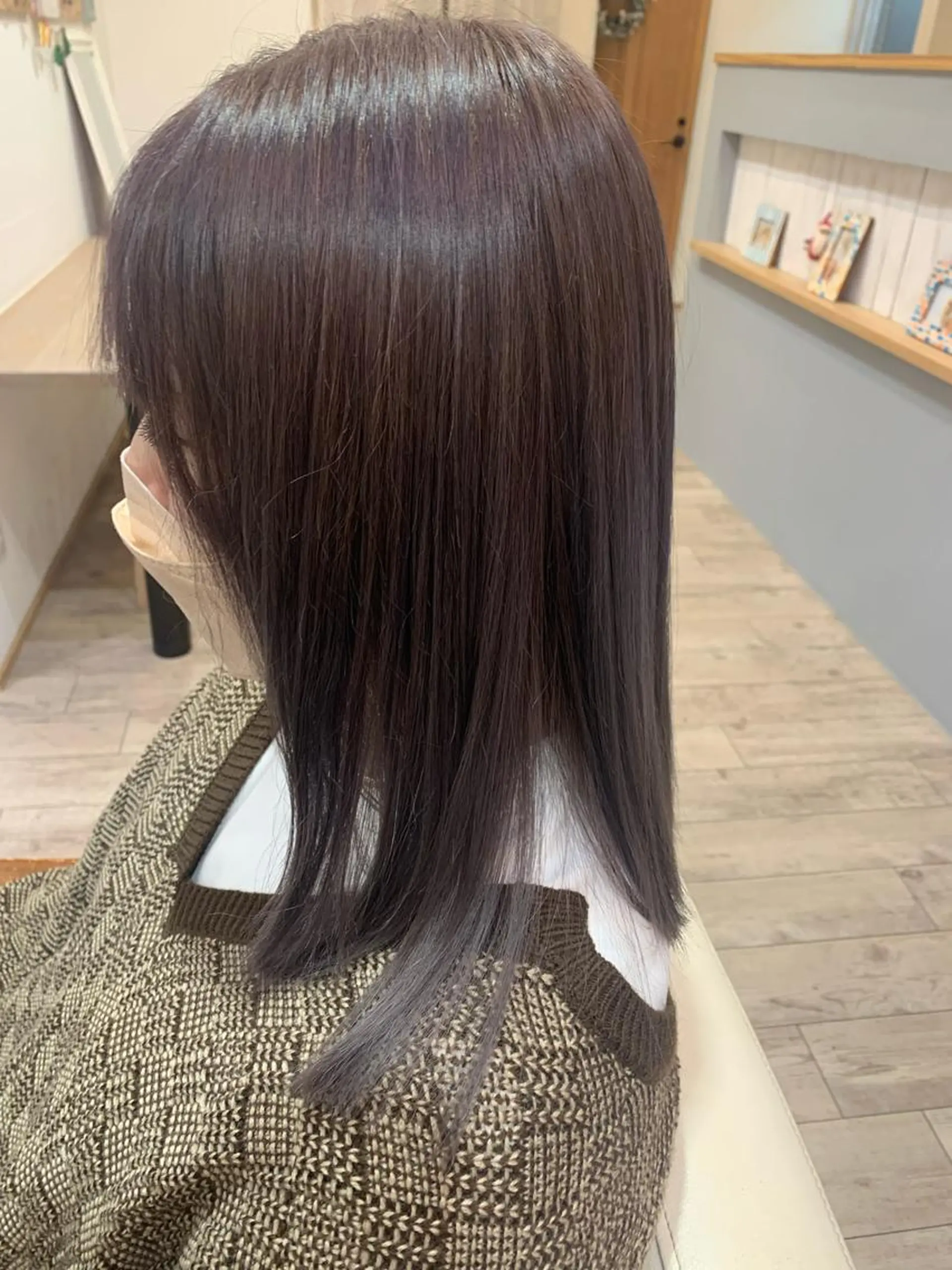 ミディアム ヘアカラー 井上 美春のヘアスタイル