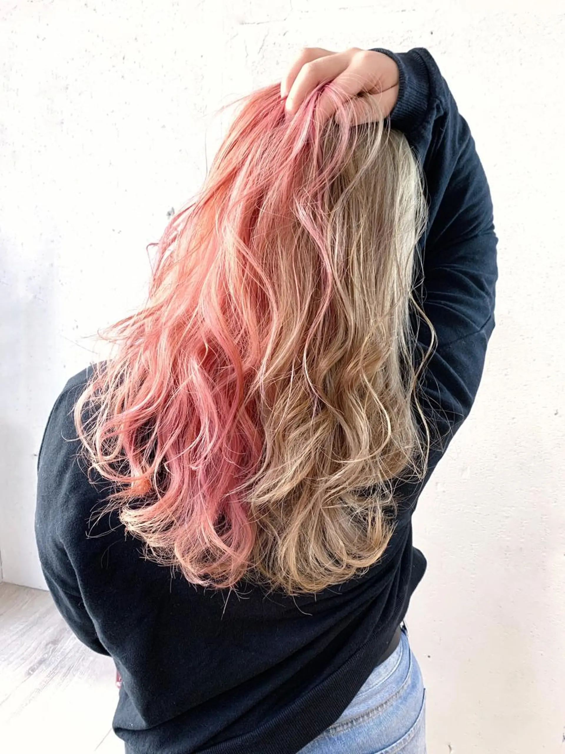 セミロング カラー ヘアアレンジ ヘアカラー WATARU🔥／ 外国人風ハイライトのヘアスタイル