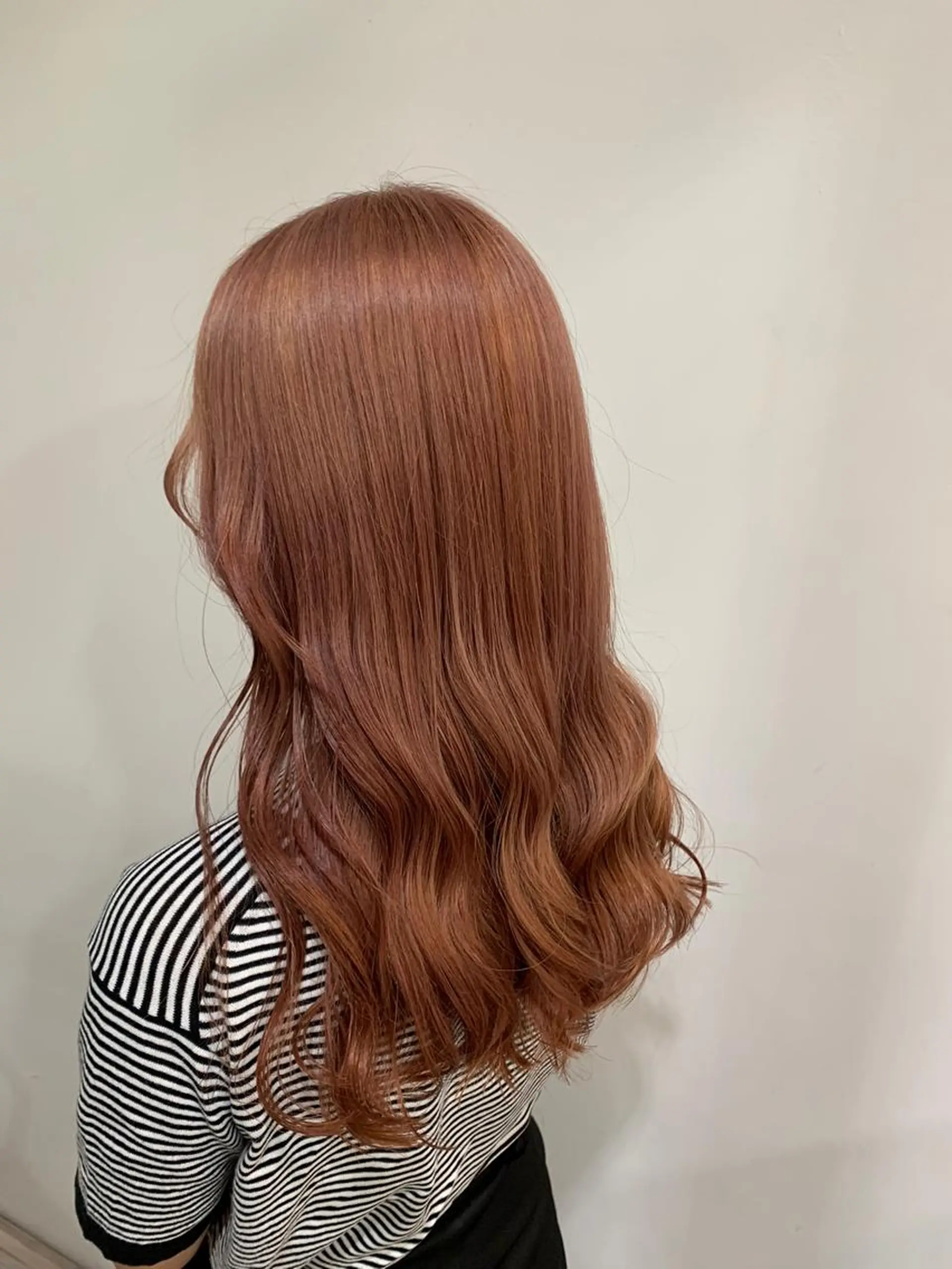 ロング カラー ヘアカラー トリートメント あべ ゆうかのヘアスタイル