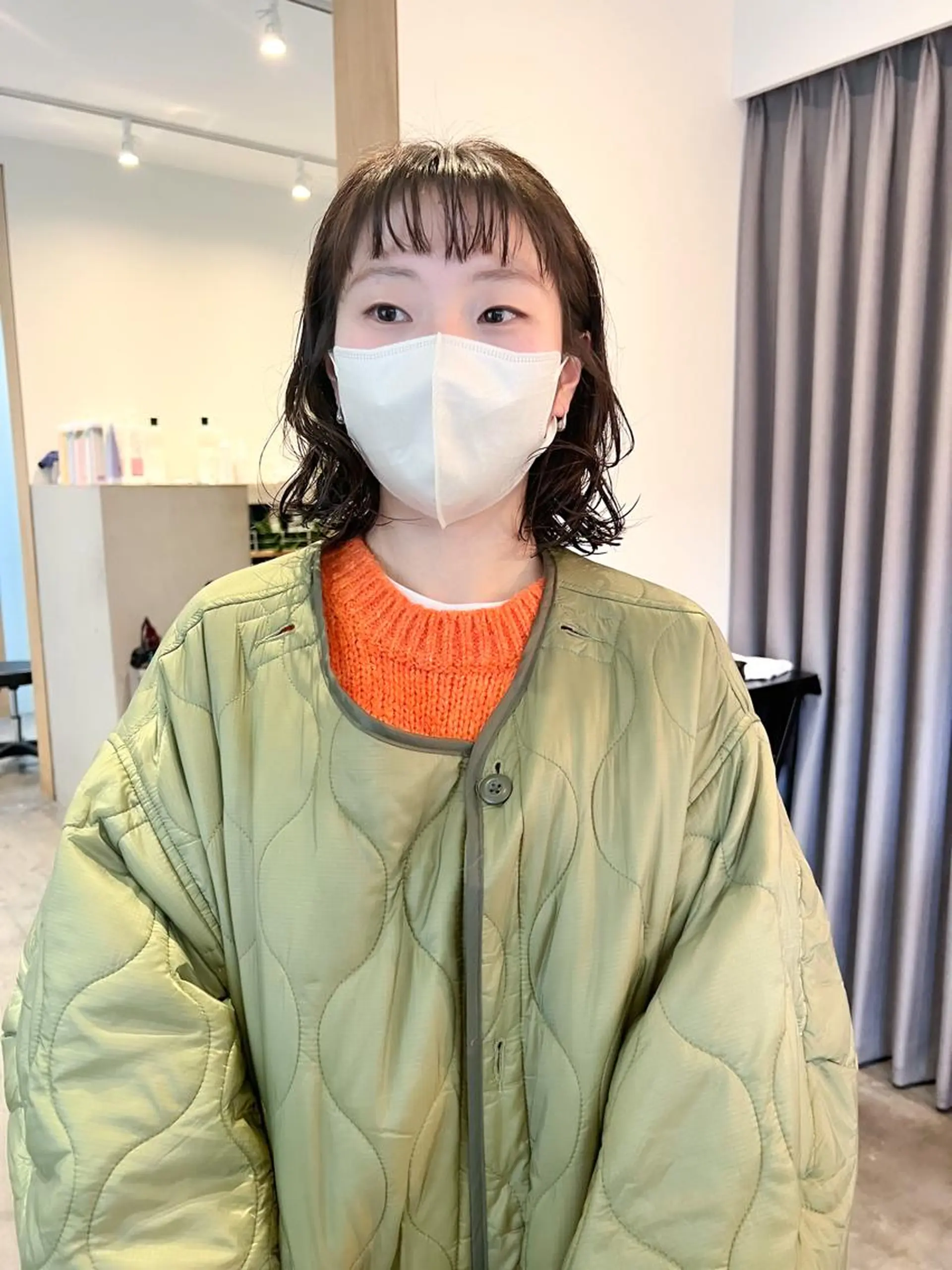 ミディアム パーマ ミディアムパーマ /癖毛パーマのヘアスタイル