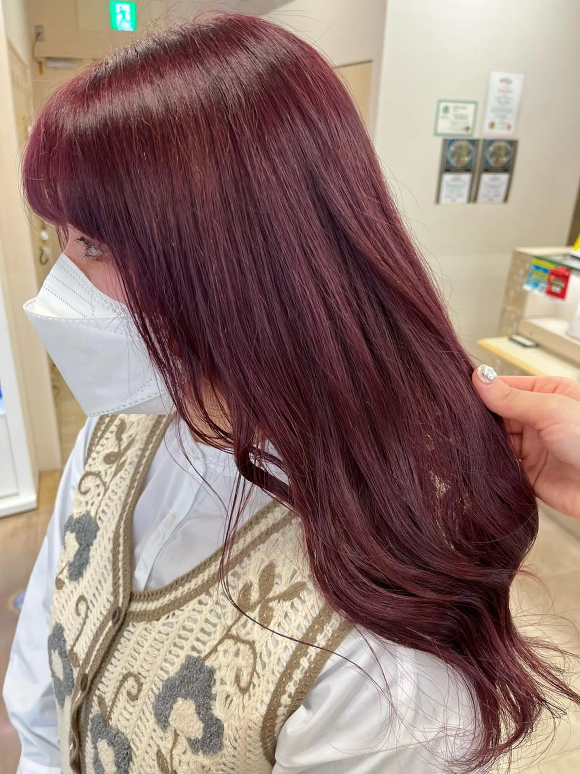 セミロング カラー カット ヘアカラー トリートメント 暖色専門美容師🎀 お客様満足度◎のヘアスタイル