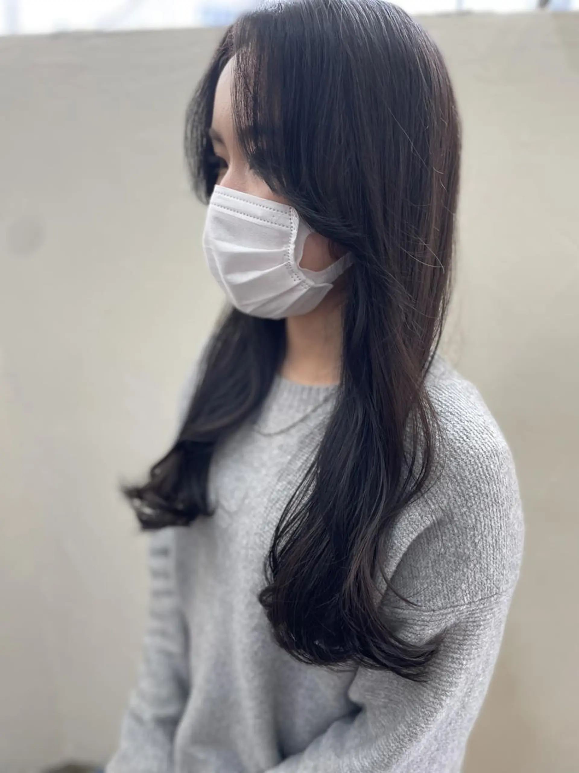 ロング 縮毛矯正 トリートメント ケアカラー特化 美容師店長佐藤のヘアスタイル