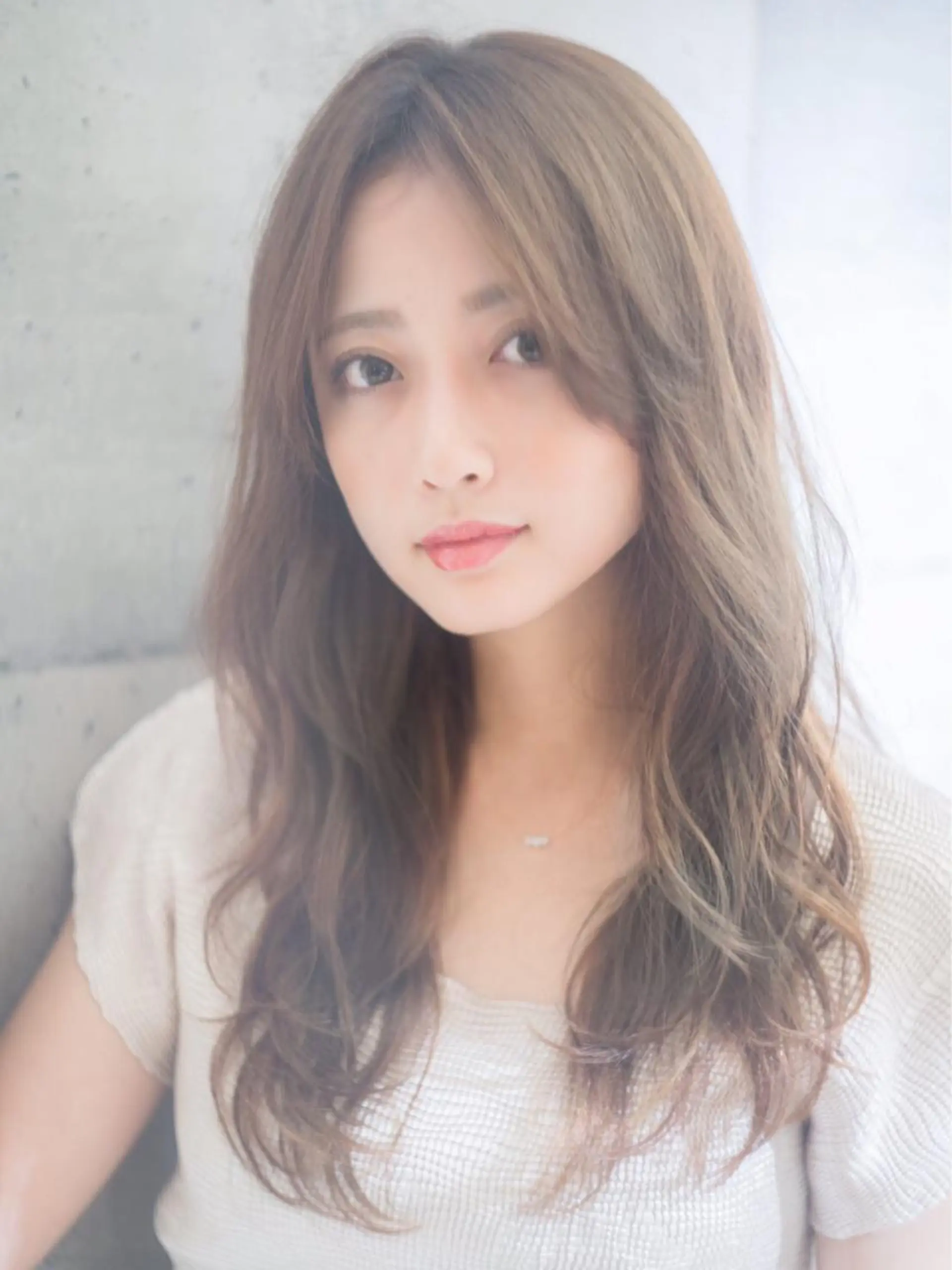 ロング カラー パーマ カット ヘアカラー トリートメント ぱつっとボブ/ 小野あかねのヘアスタイル