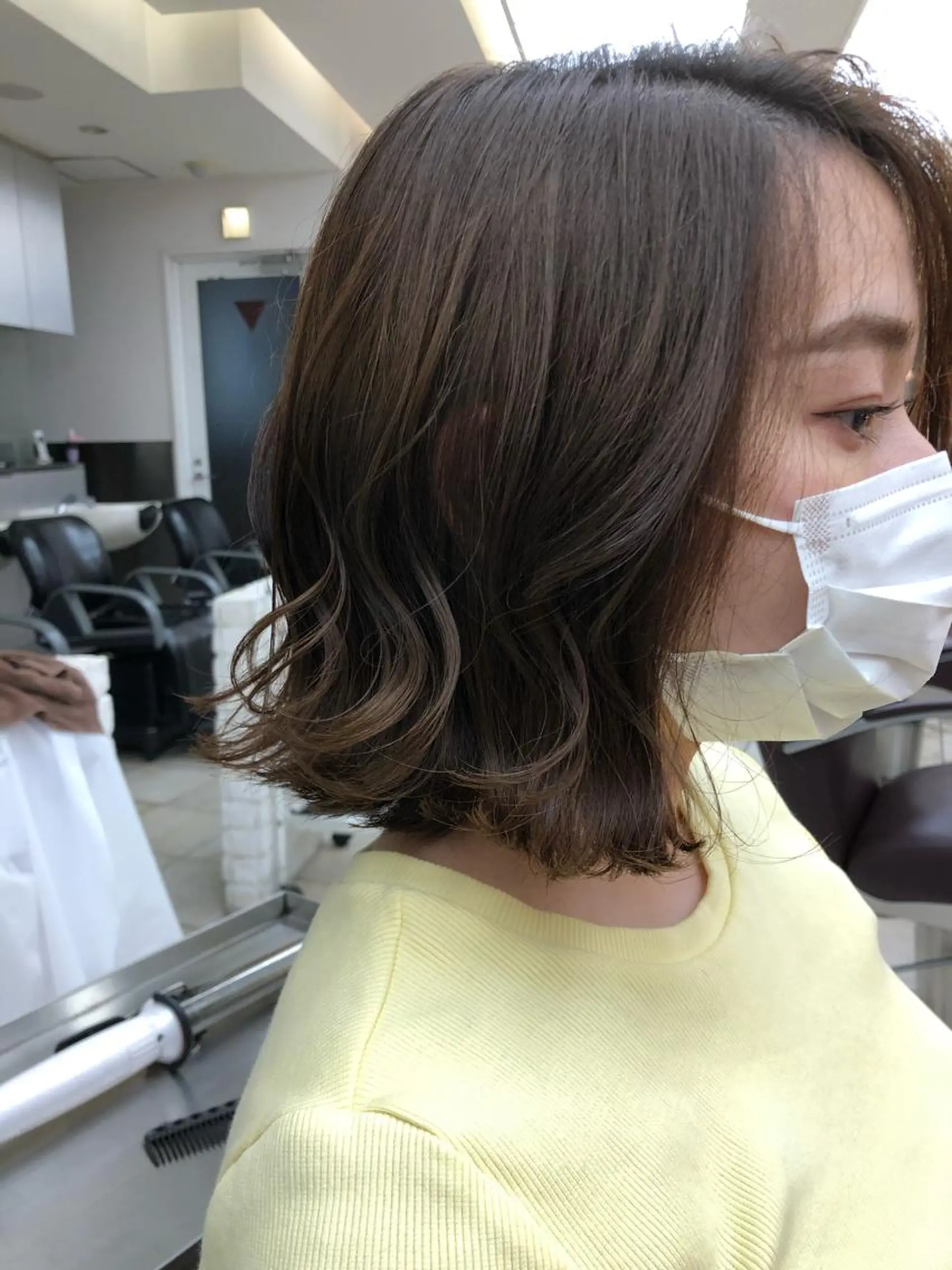 ミディアム カラー 新宿/韓国レイヤー/ 髪質改善/佐藤航のヘアスタイル
