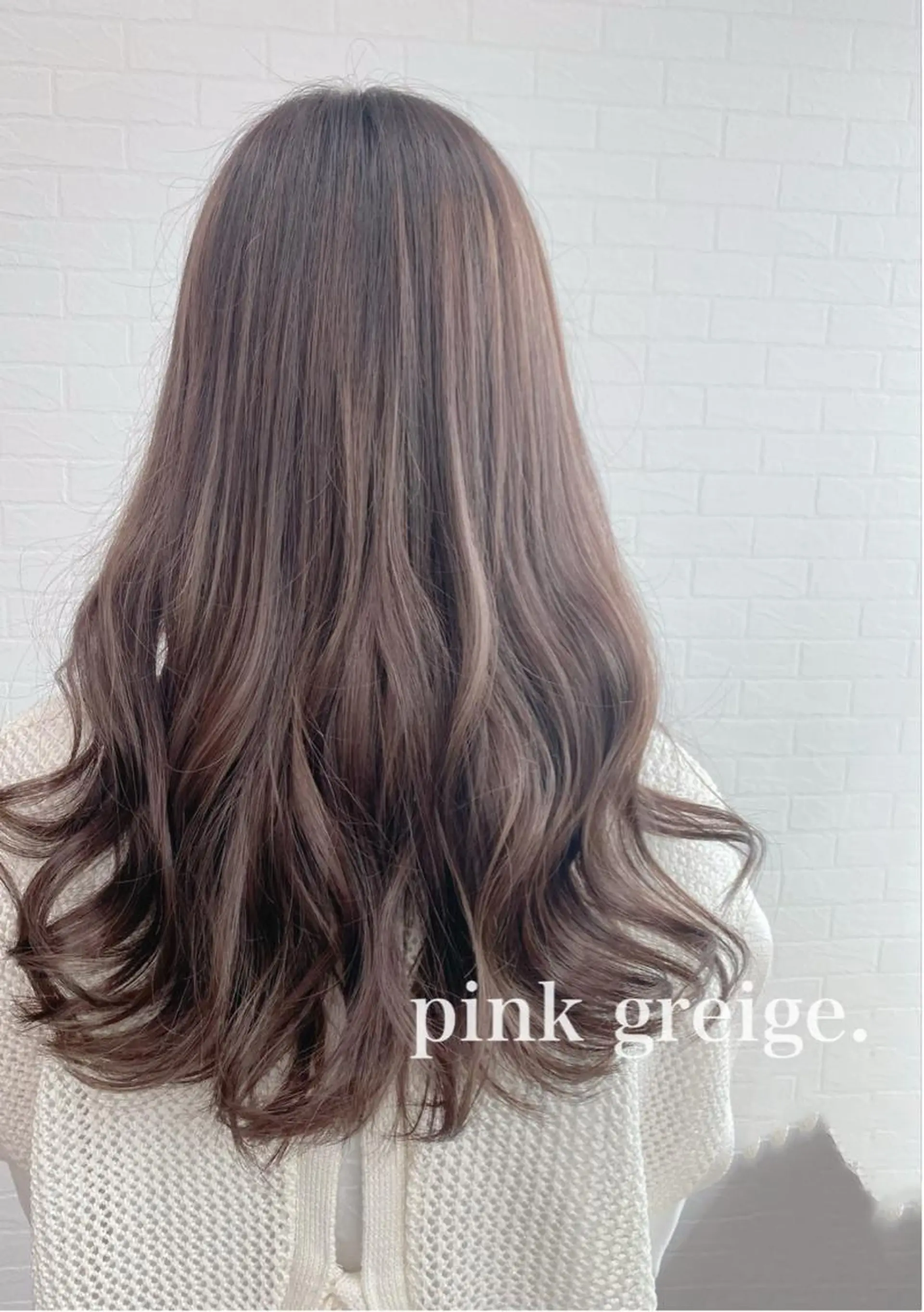 セミロング カラー グレージュ ハイライトカラー ピンクカラー ハイライト GRANLUSSO 〜グランルッソ駅前店所属・木口 嘉美のヘアスタイル