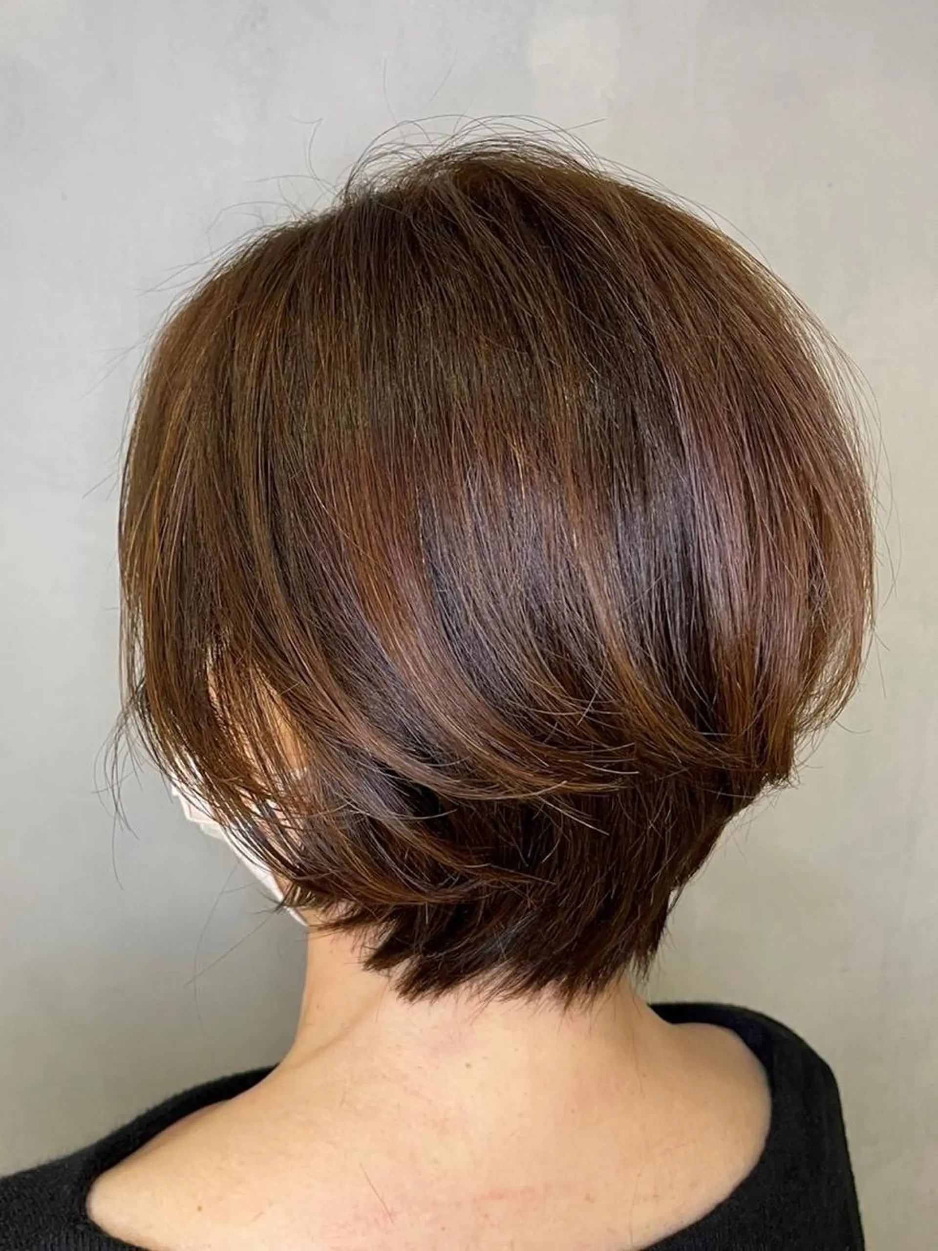 ショート まとまる美髪矯正 ×レイヤーカットのヘアスタイル