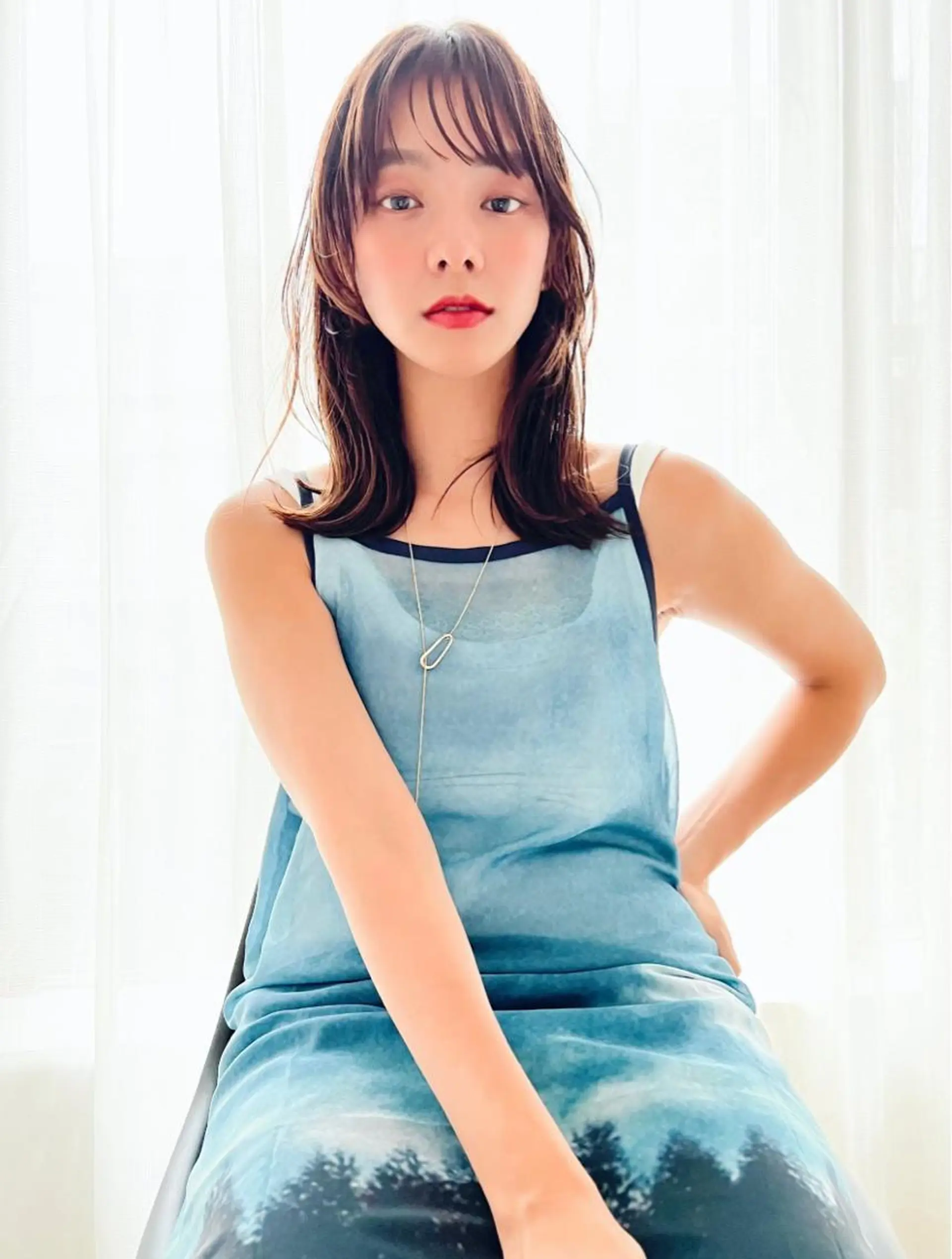 ミディアム カラー 韓国風ヘア MUSASHI ブリーチカラー◎のヘアスタイル