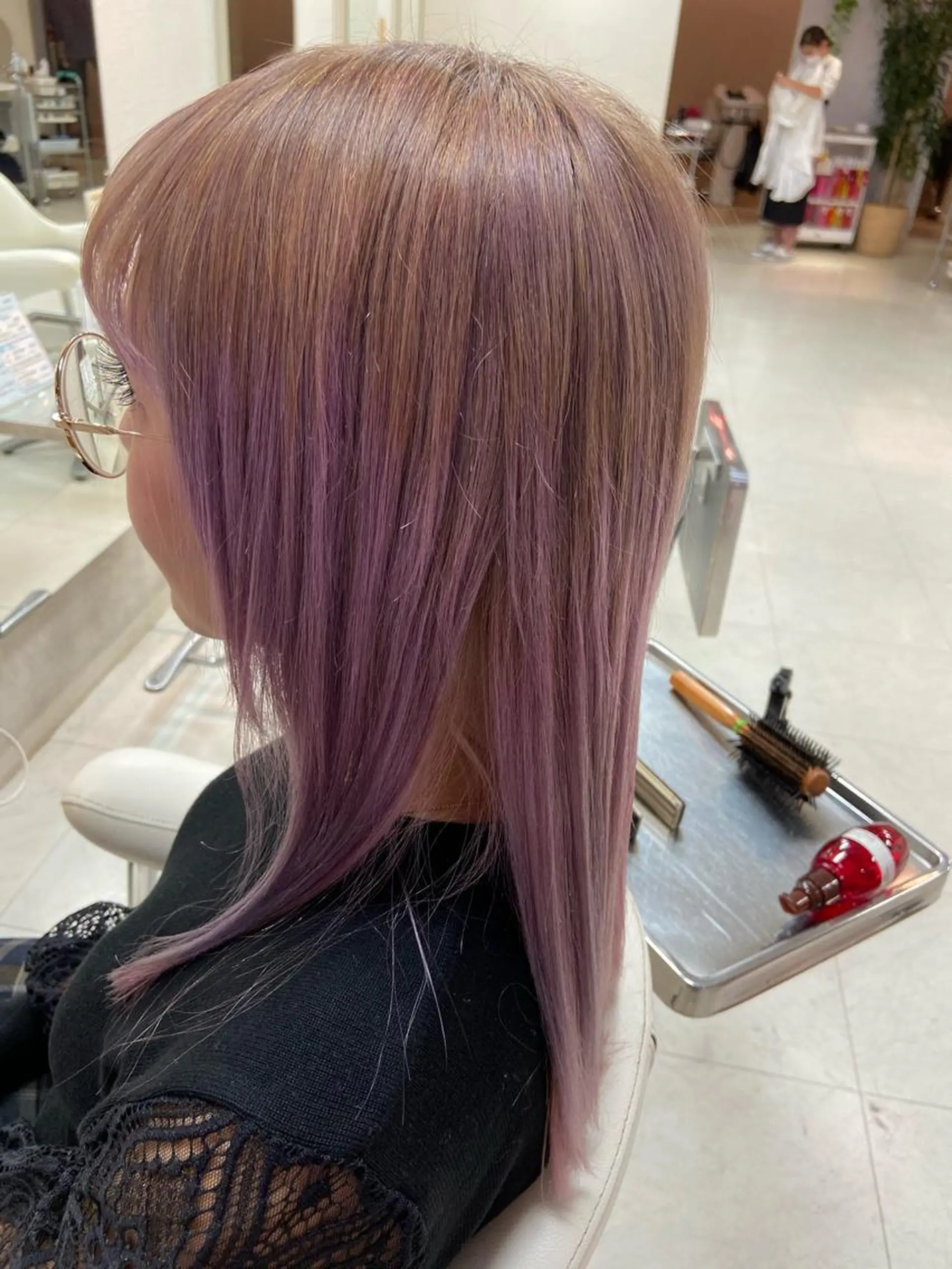 ロング 顔周りカット カット トリートメント 菊地 美憂のヘアスタイル