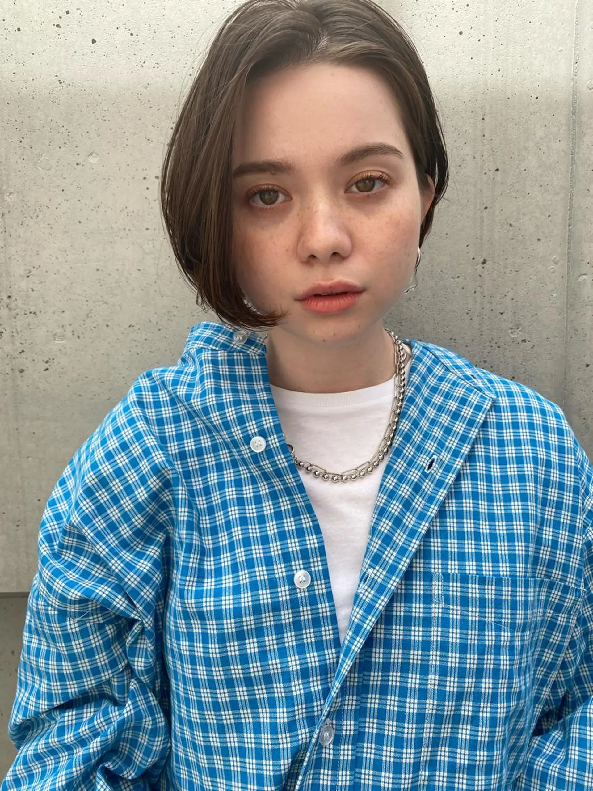 ショート ボブ カット パーマ トリートメント ✨透明感カラー✨ 🦖佐々木未来🦕のヘアスタイル