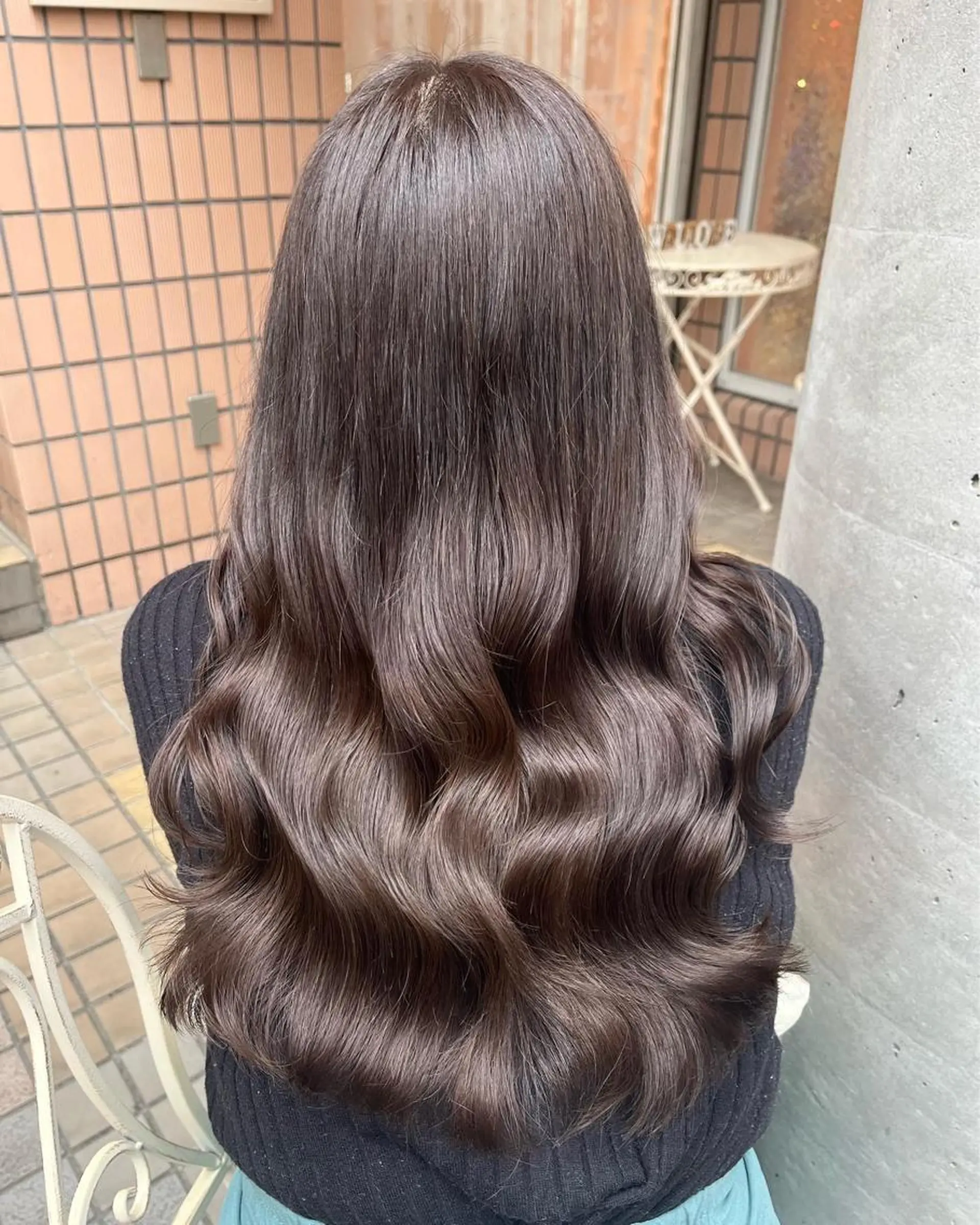 ロング カラー アッシュ アッシュグレー アッシュグレージュ 透明感カラー グレージュ カット ヘアカラー トリートメント 髪質改善カラー☆ ヘアアレンジmiyuのヘアスタイル