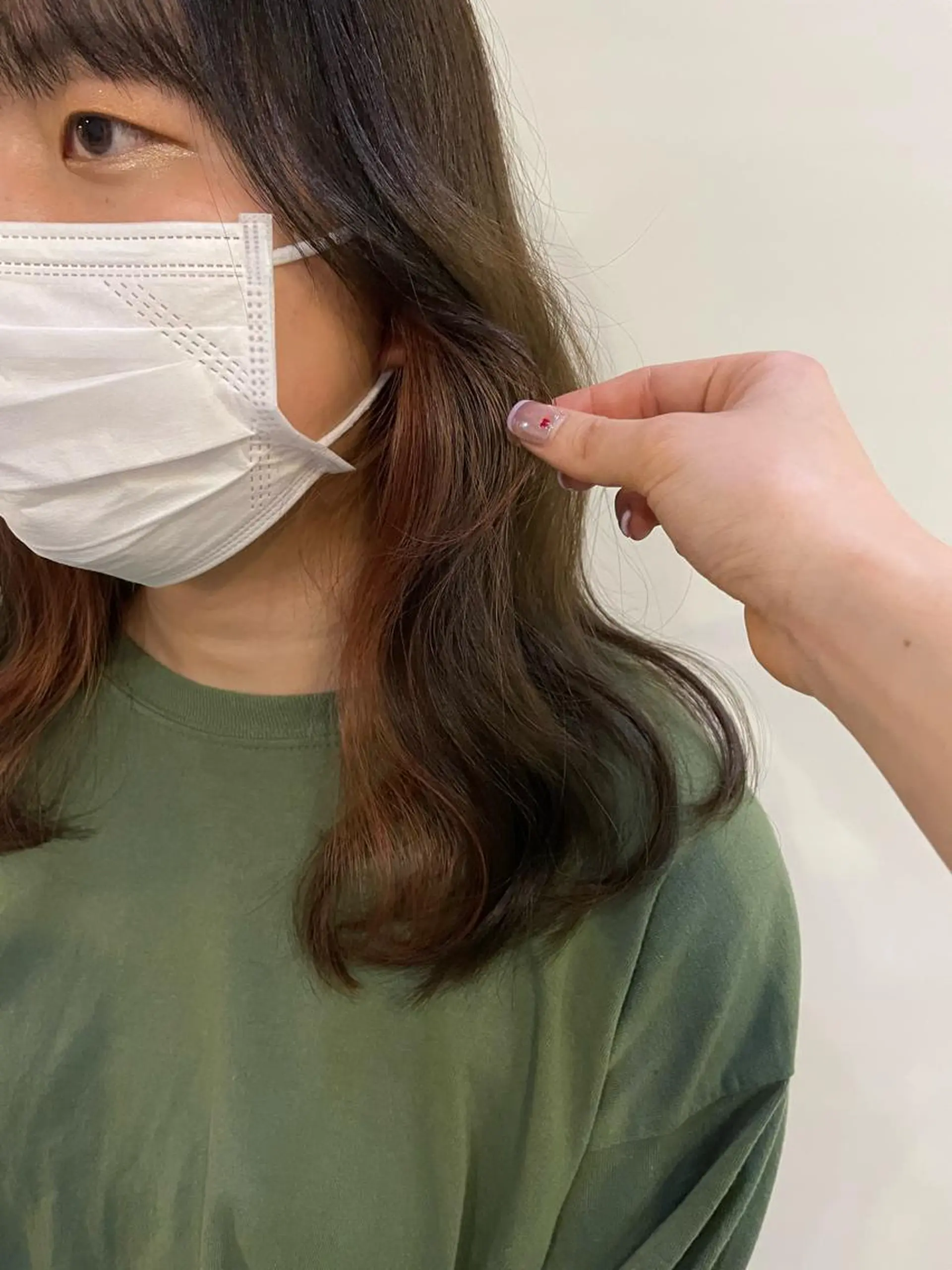 セミロング カラー silo所属・silo MOKA 顔周りカット🦦のヘアスタイル