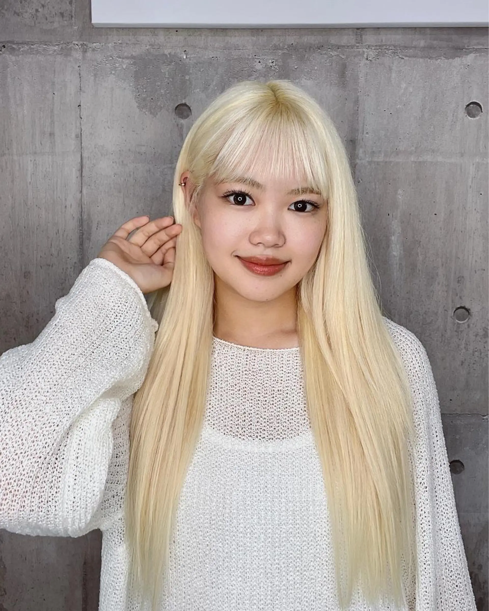 ロング カラー ブリーチ 抜きっぱなしブロンド ブロンド ホワイトブロンド エクステ MIRAC所属・Ryoichi⛓️ 韓国ヘア/ハイトーンのヘアスタイル