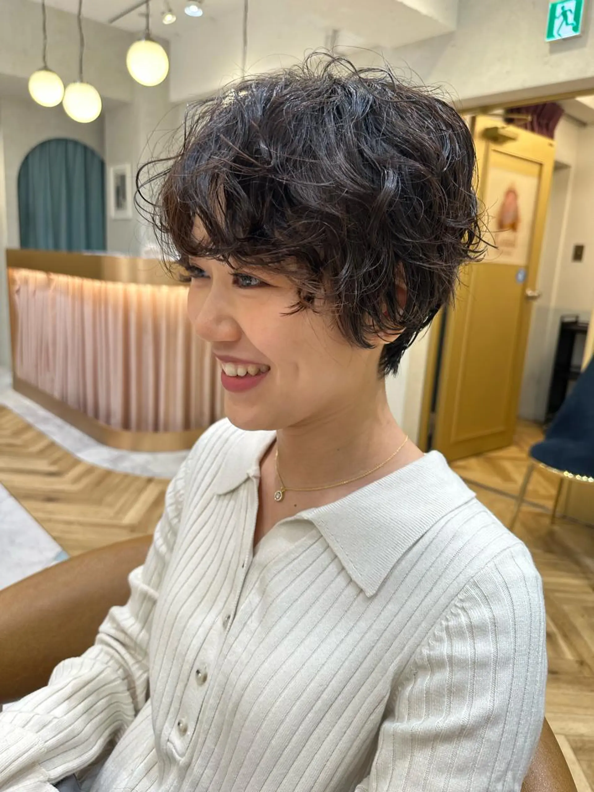 ショート パーマ 🛑柔らか透明感 カラー🛑大谷のヘアスタイル