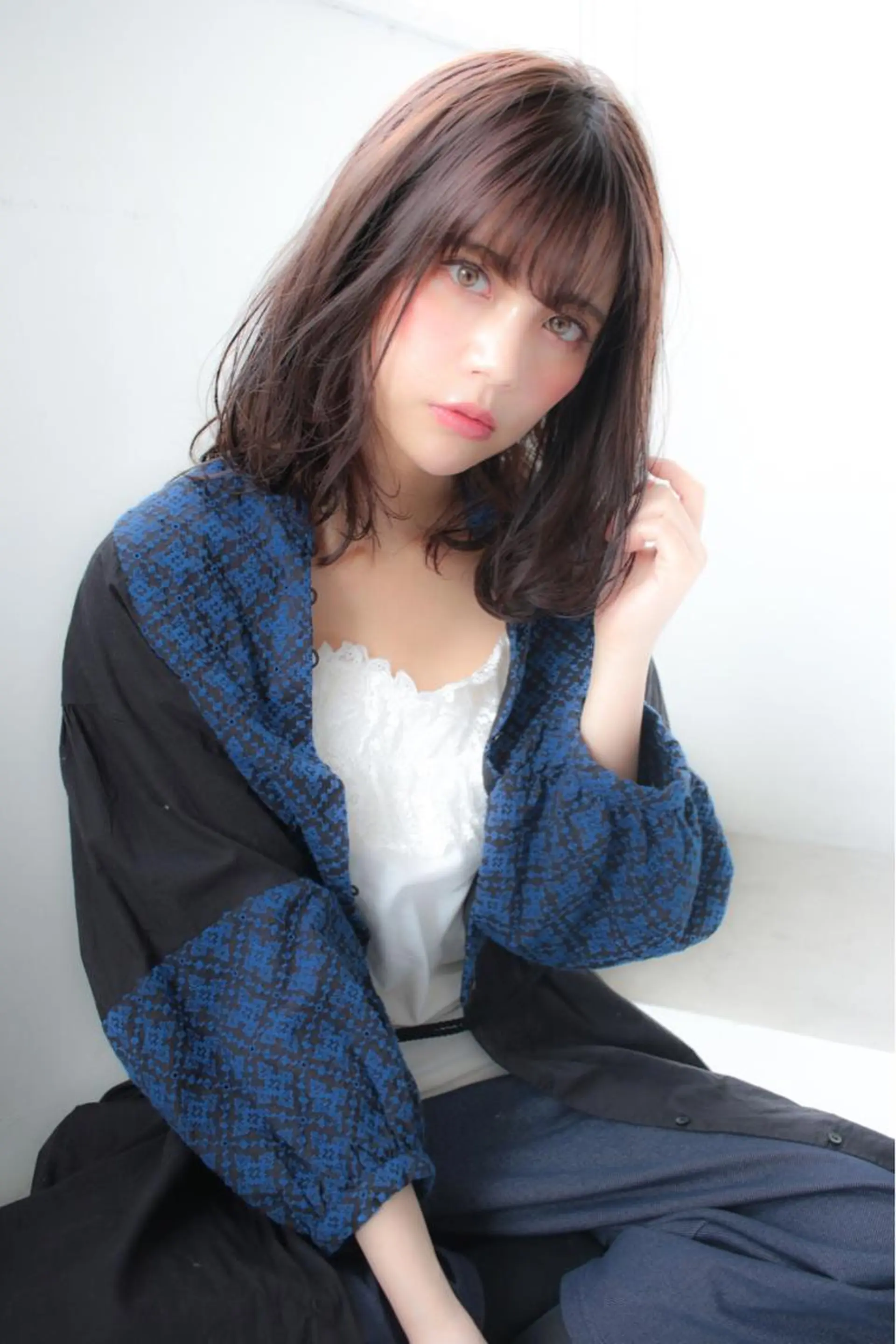 ミディアム カラー 髪質改善縮毛矯正✨ ナリタユウヤのヘアスタイル