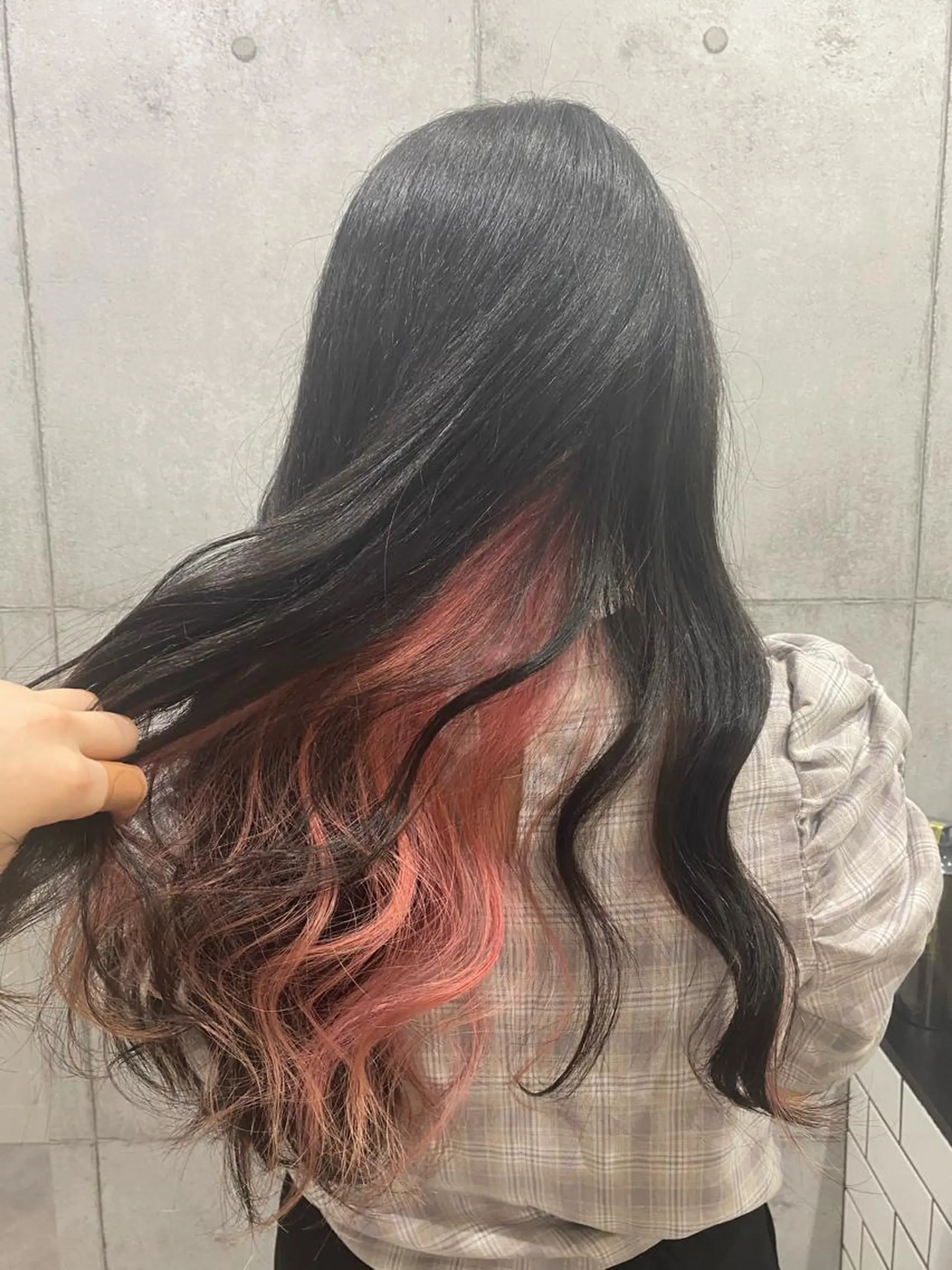 ロング カラー カット ヘアカラー ヘアセット newi赤羽 HINATAのヘアスタイル